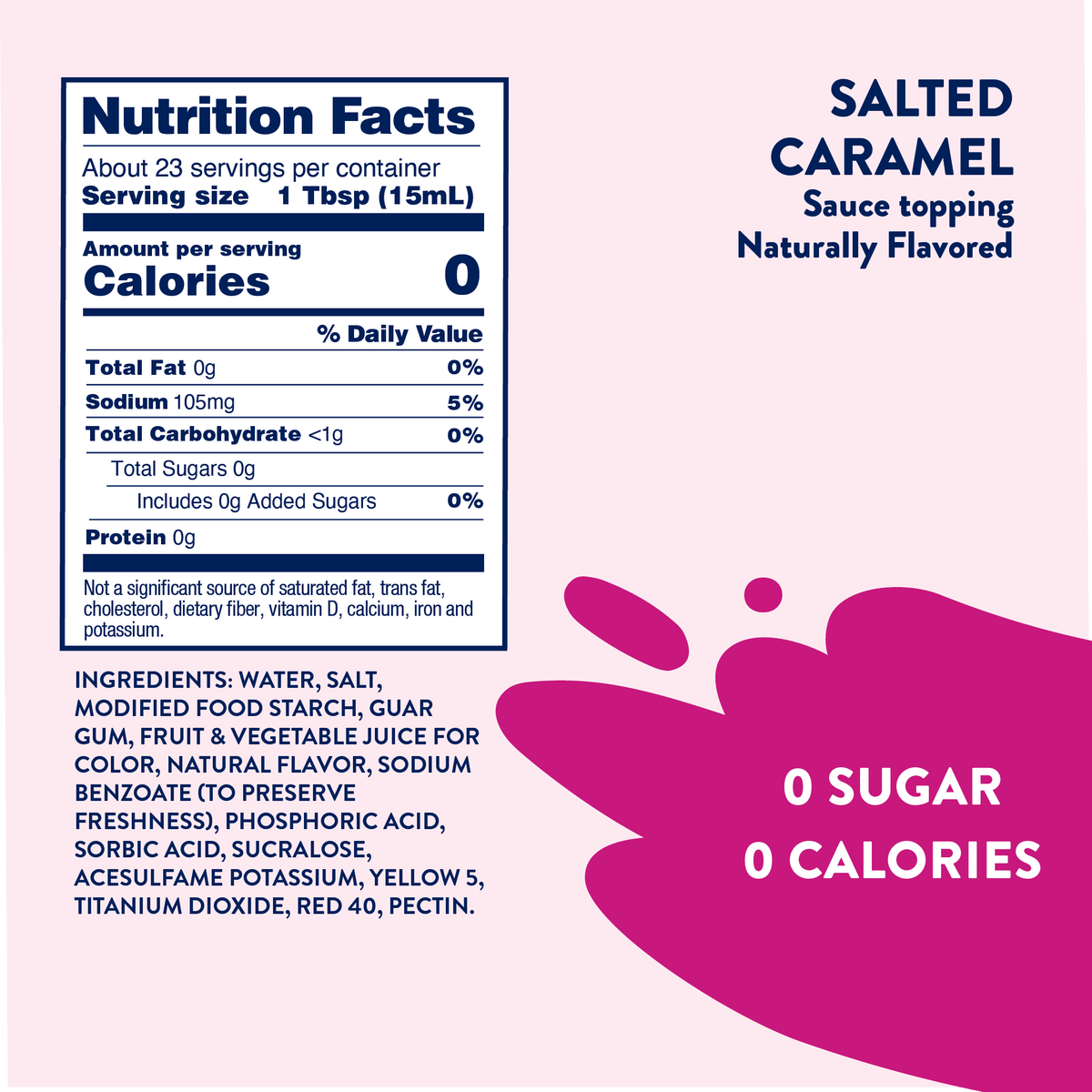 Sugar Free Salted Caramel Sauce - Jordan's Skinny Mixes