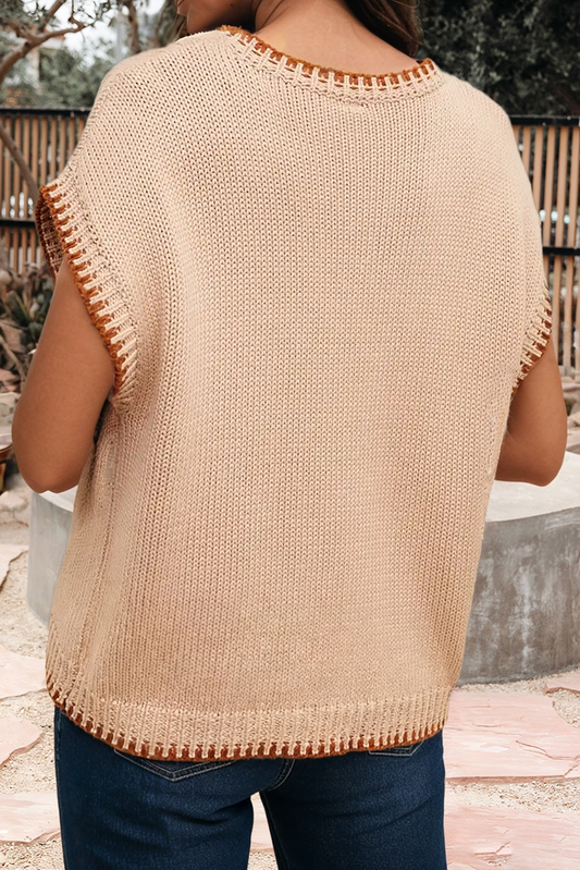 HOWDY Embroidered Knit top