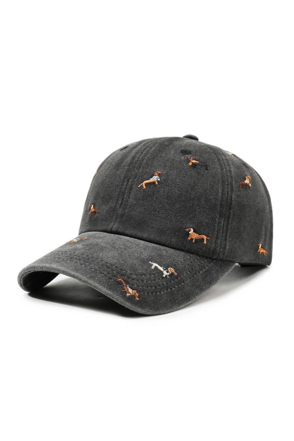 Cute Dog Embroidered Hat RTS