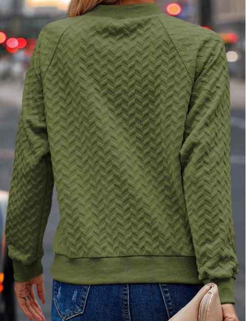 Textured Sweatshirt: S