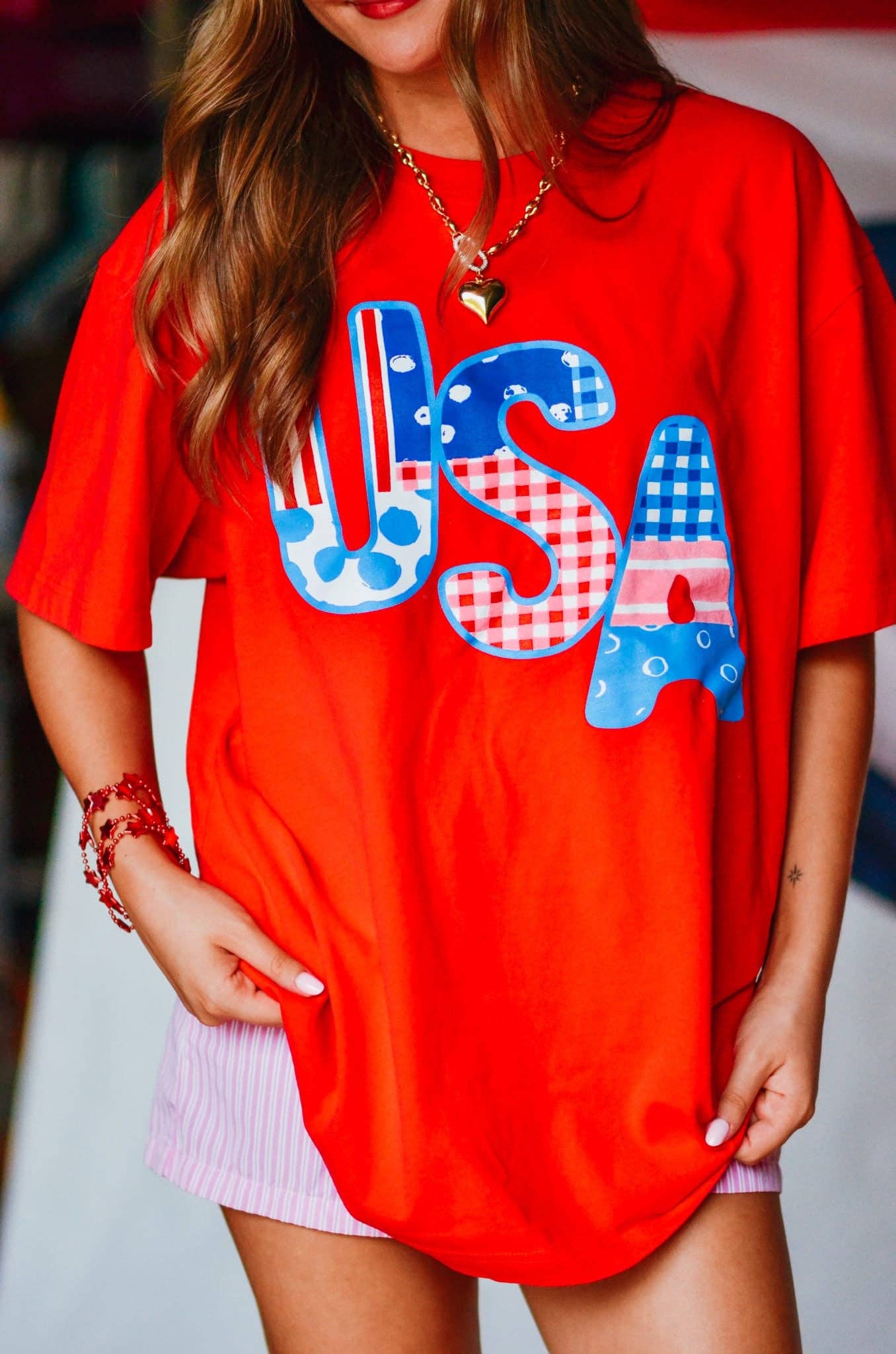 USA Patch Print Tee