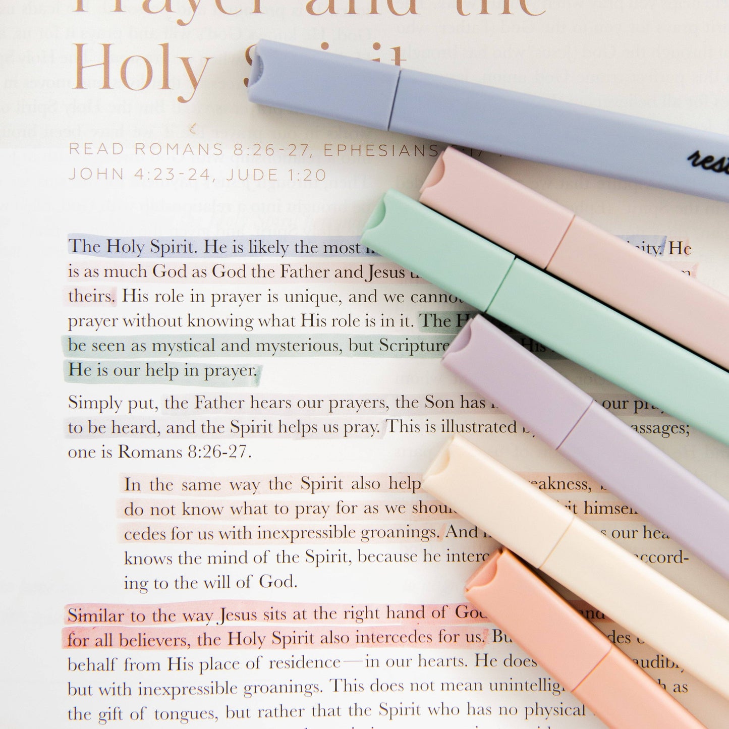 The Daily Grace Co - Muted Pastel Highlighter Set