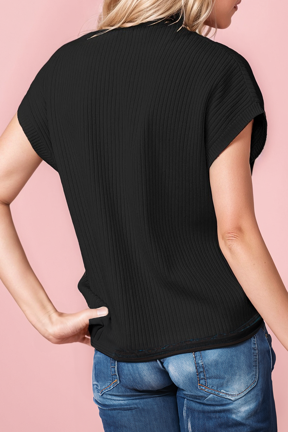 Patch Pocket Ribbed Sweater