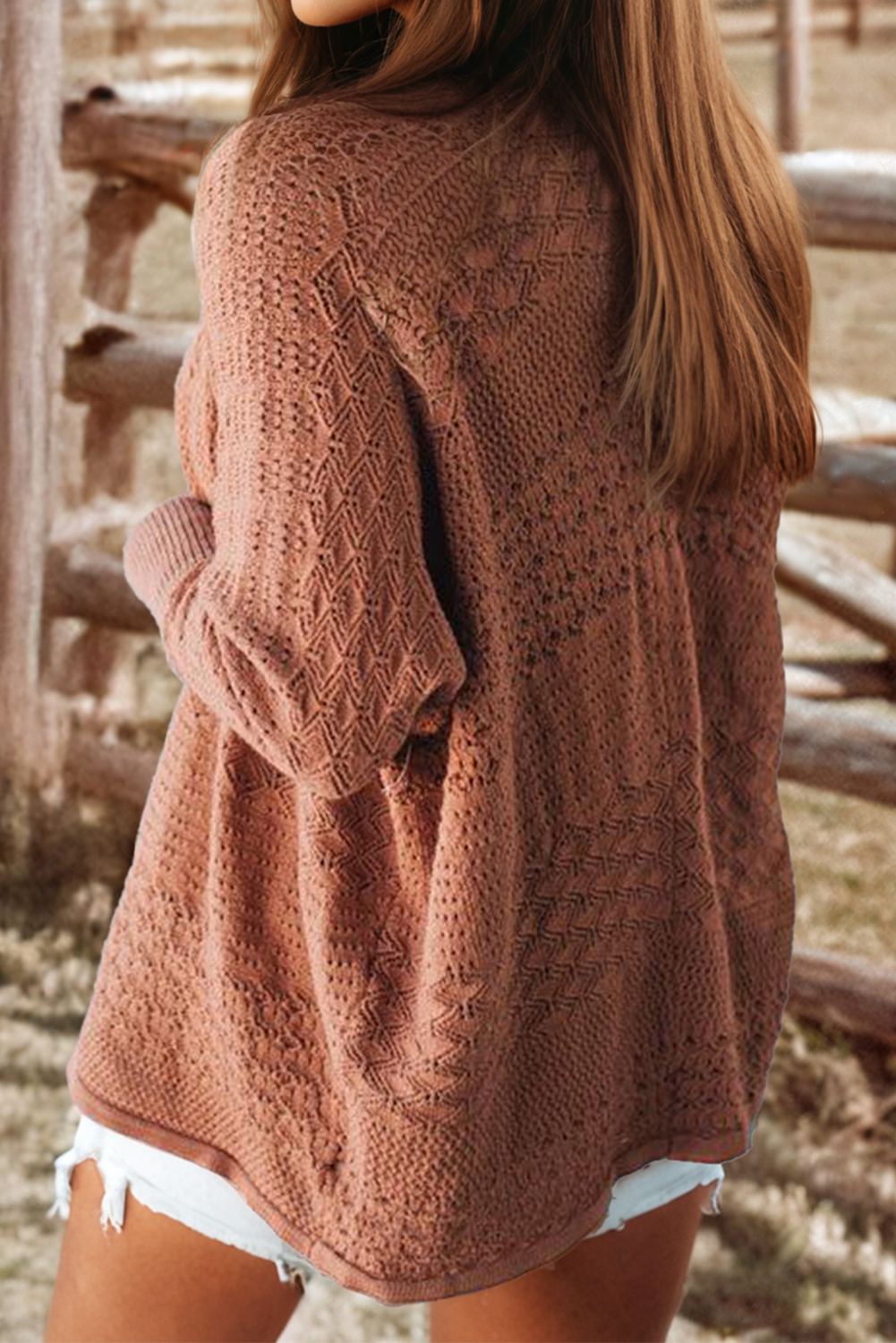 Knit Open Front Cardigan