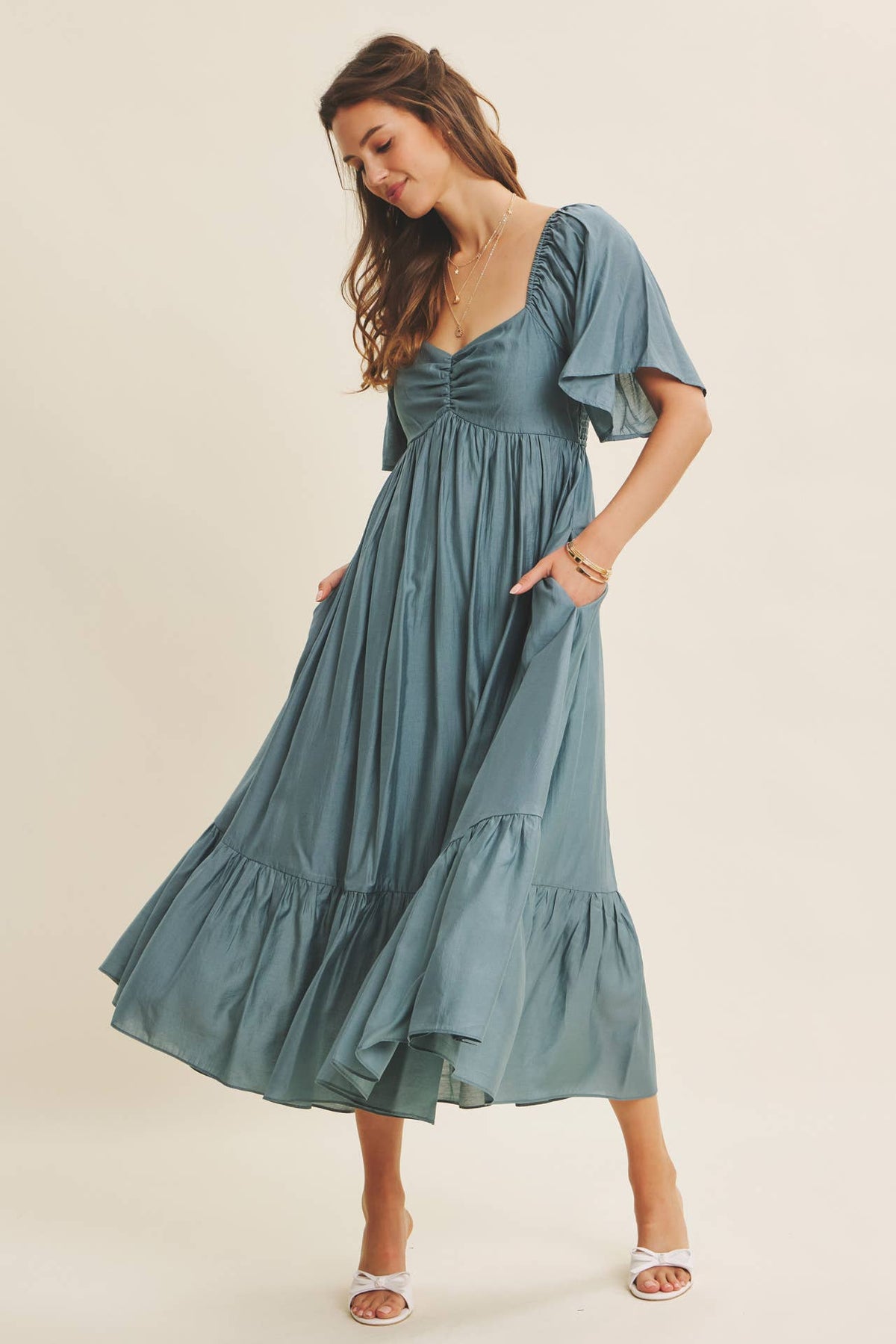 WILLOW SWEETHEART MIDI DRESS