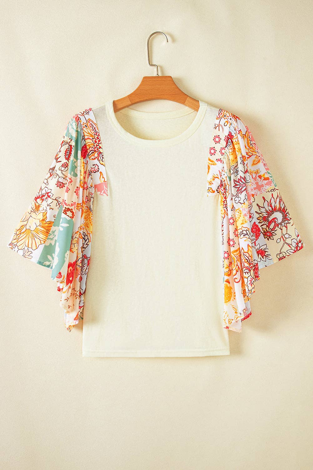 Boho Floral Sleeve Blouse