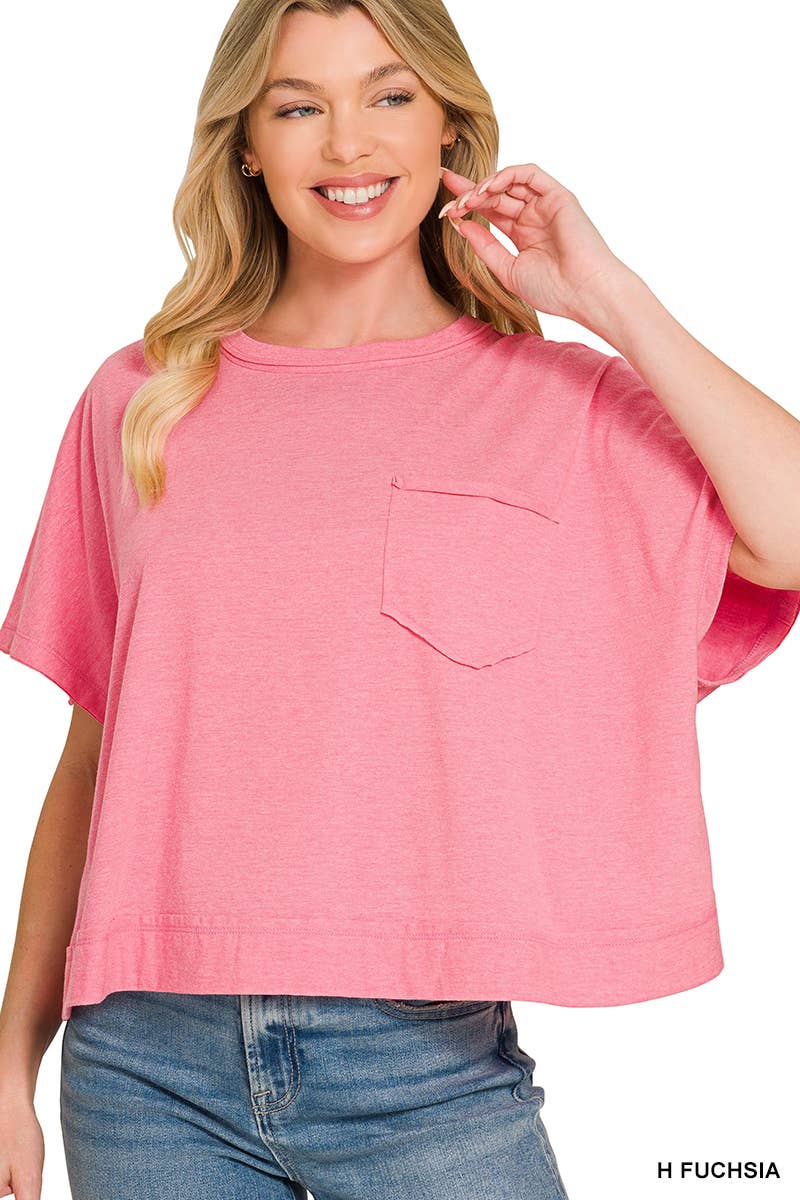 Exposed Seam Boxy Top