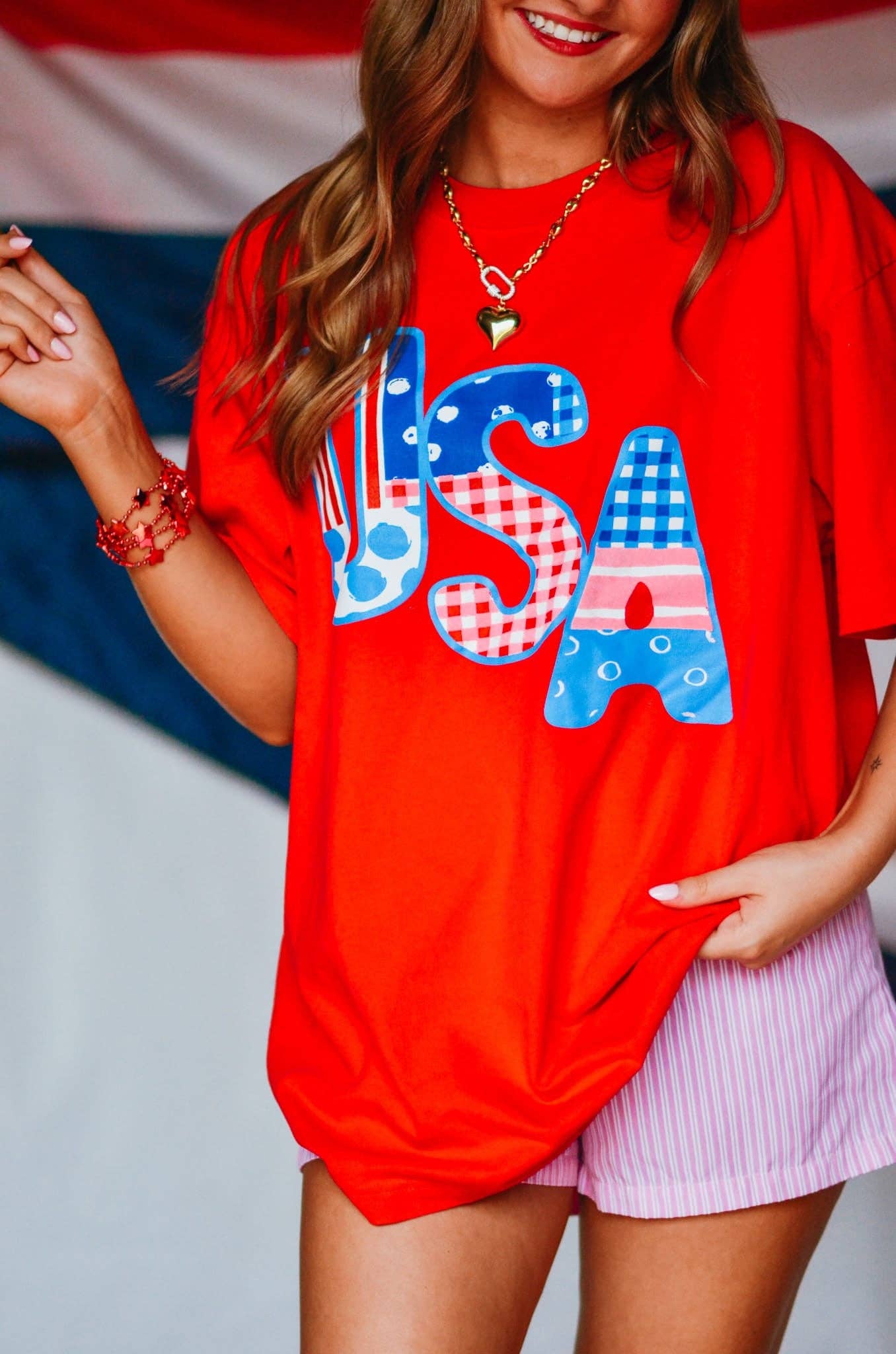 USA Patch Print Tee