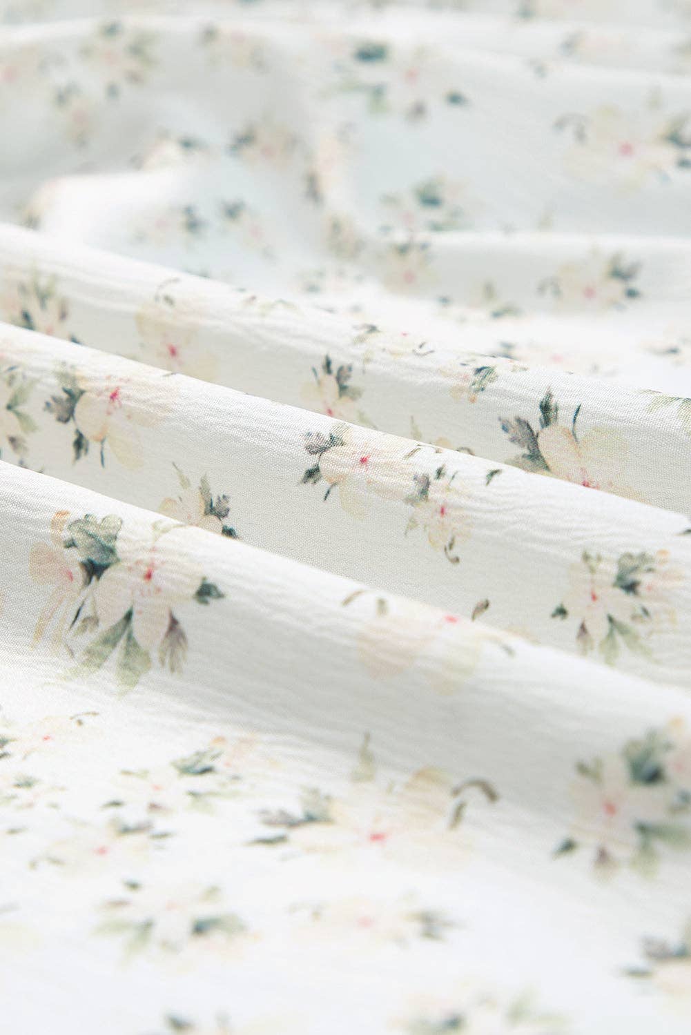 White Frilly Tiered Floral Maxi Dress