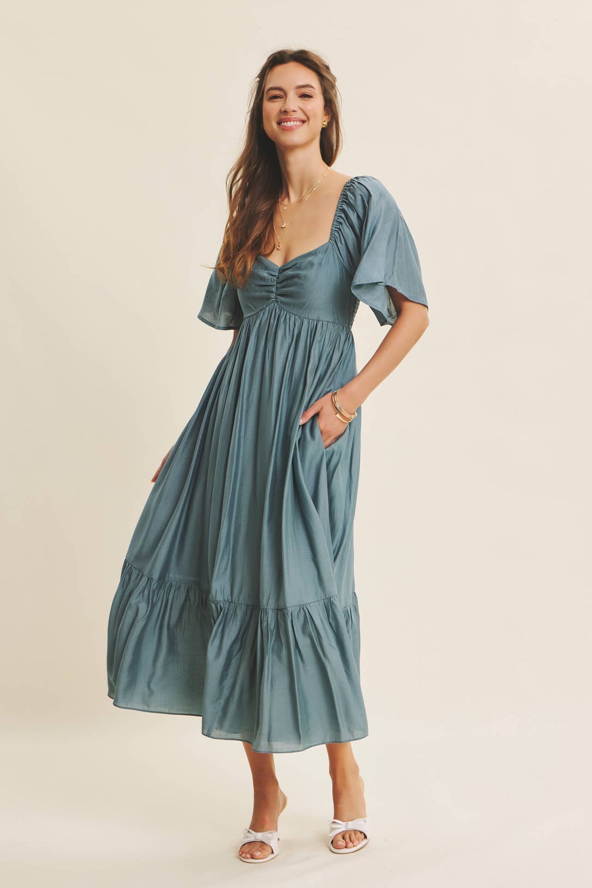 WILLOW SWEETHEART MIDI DRESS