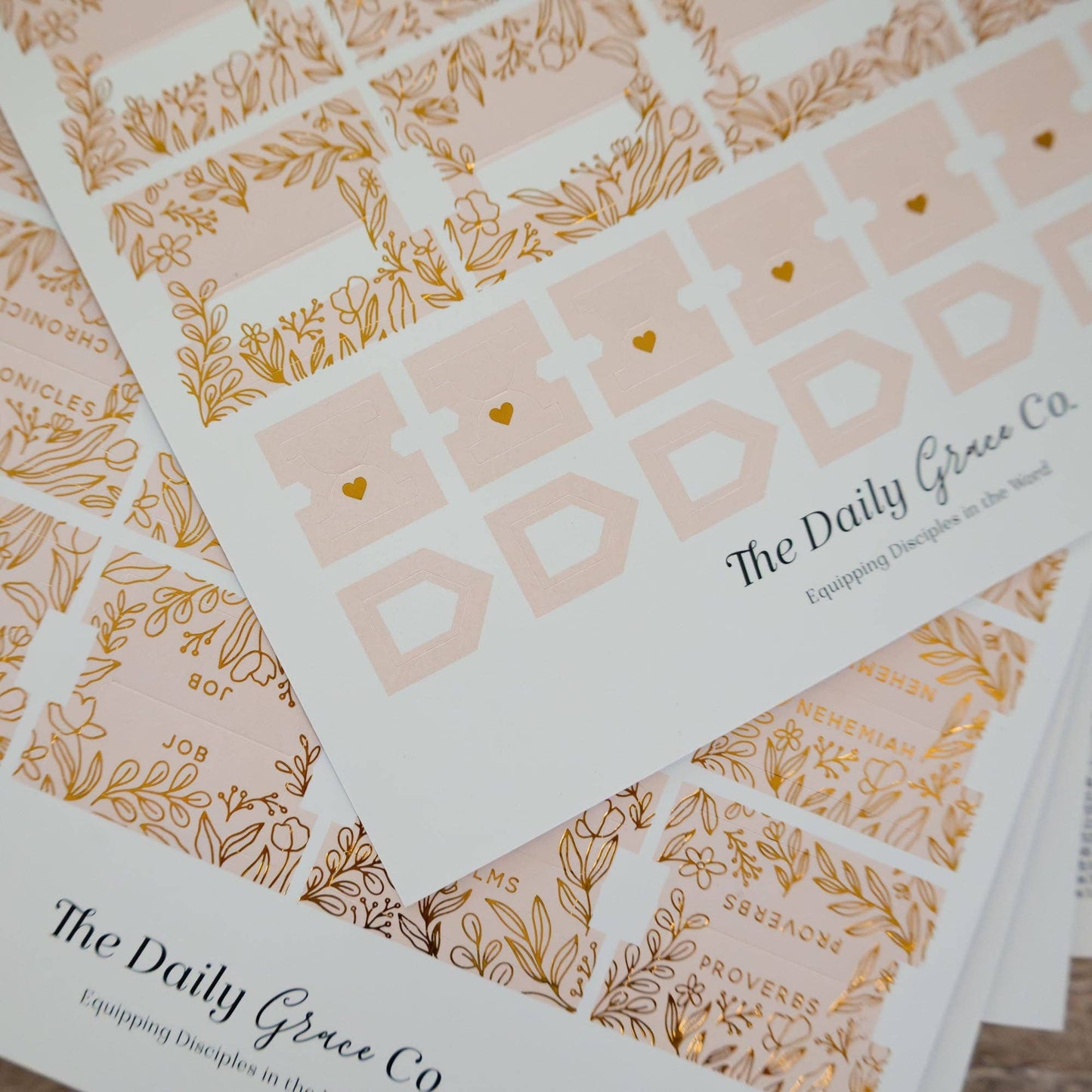 The Daily Grace Co - Gold Foil Bible Tabs - Carnation