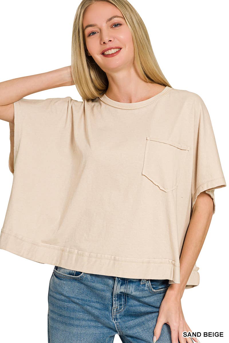 Exposed Seam Boxy Top