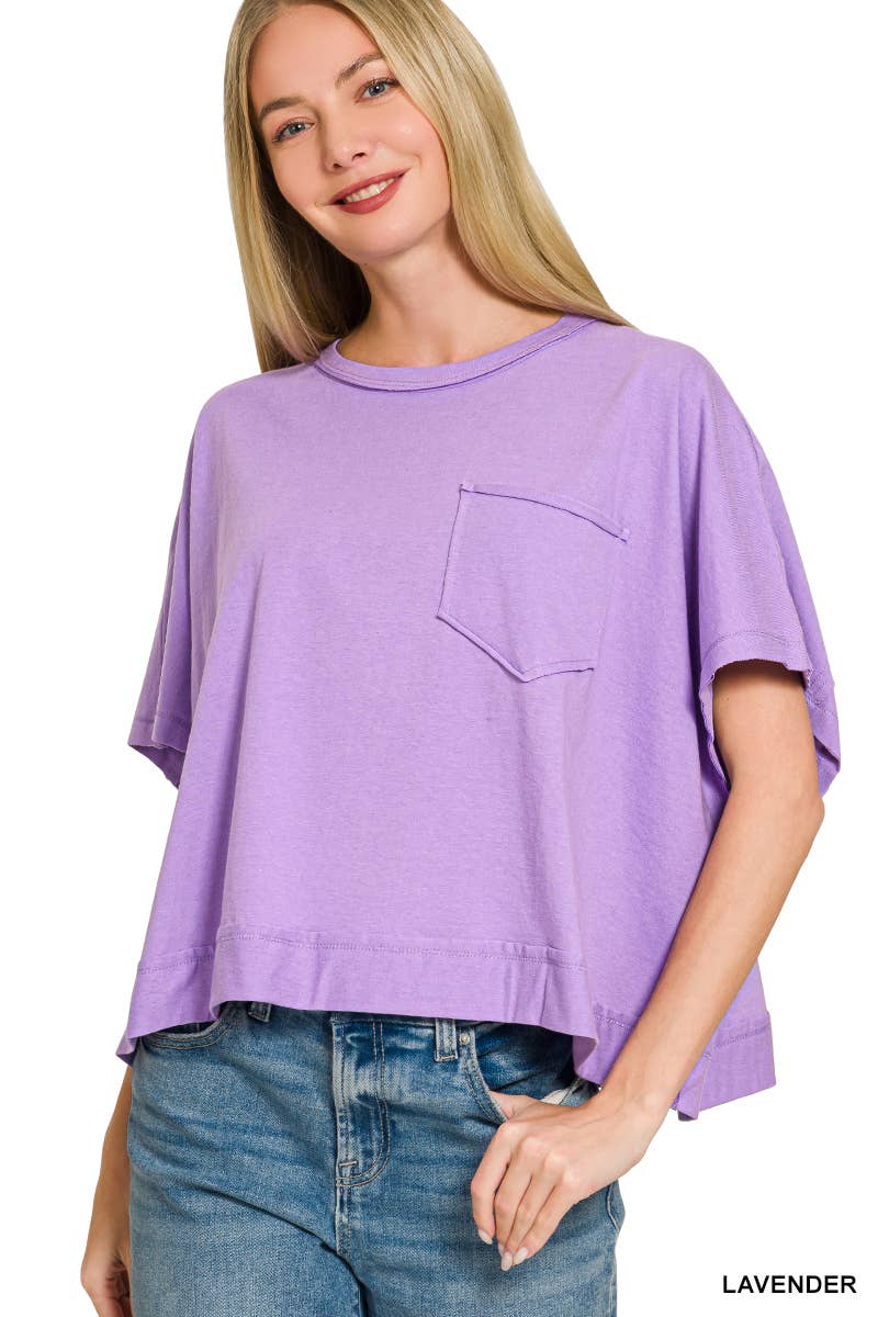 Exposed Seam Boxy Top
