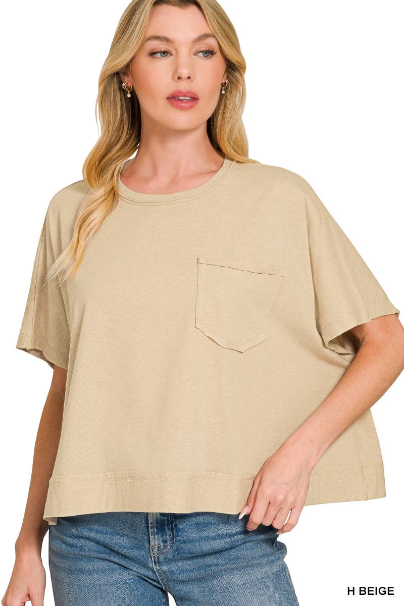 Exposed Seam Boxy Top