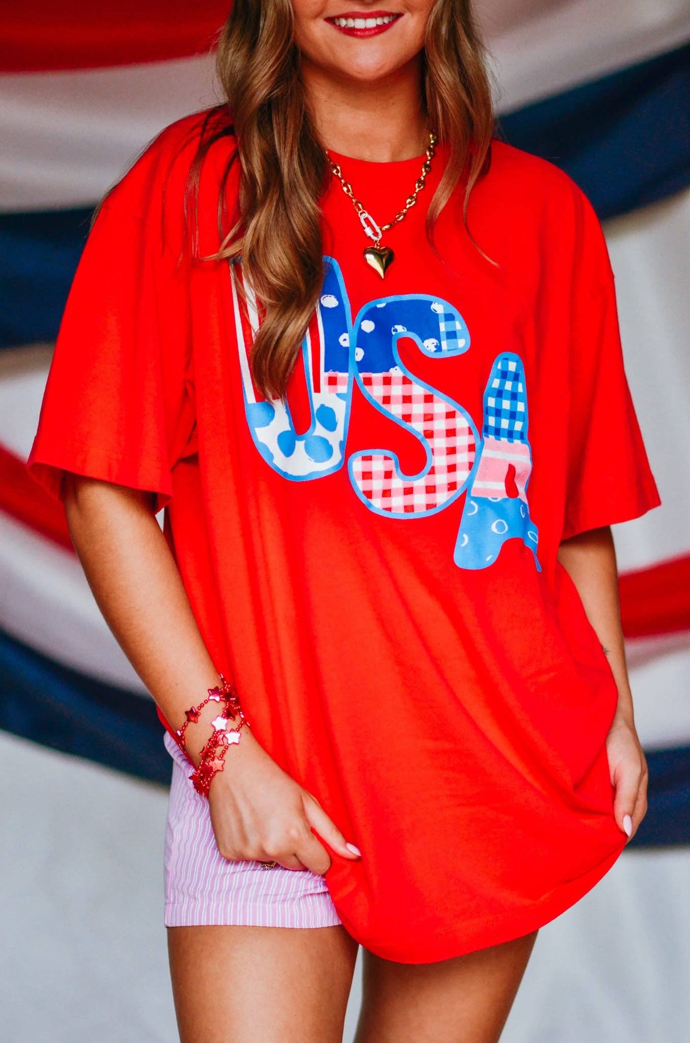 USA Patch Print Tee