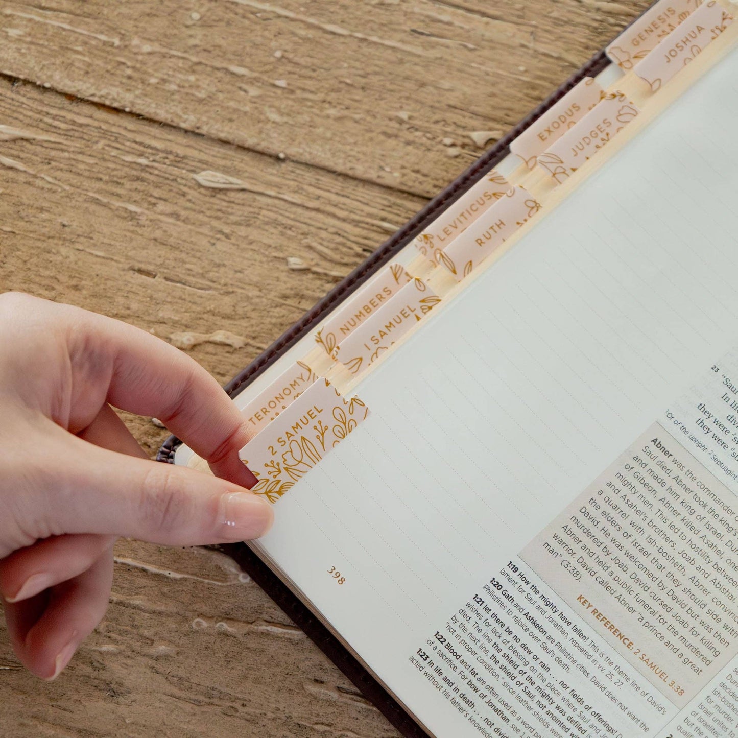 The Daily Grace Co - Gold Foil Bible Tabs - Carnation