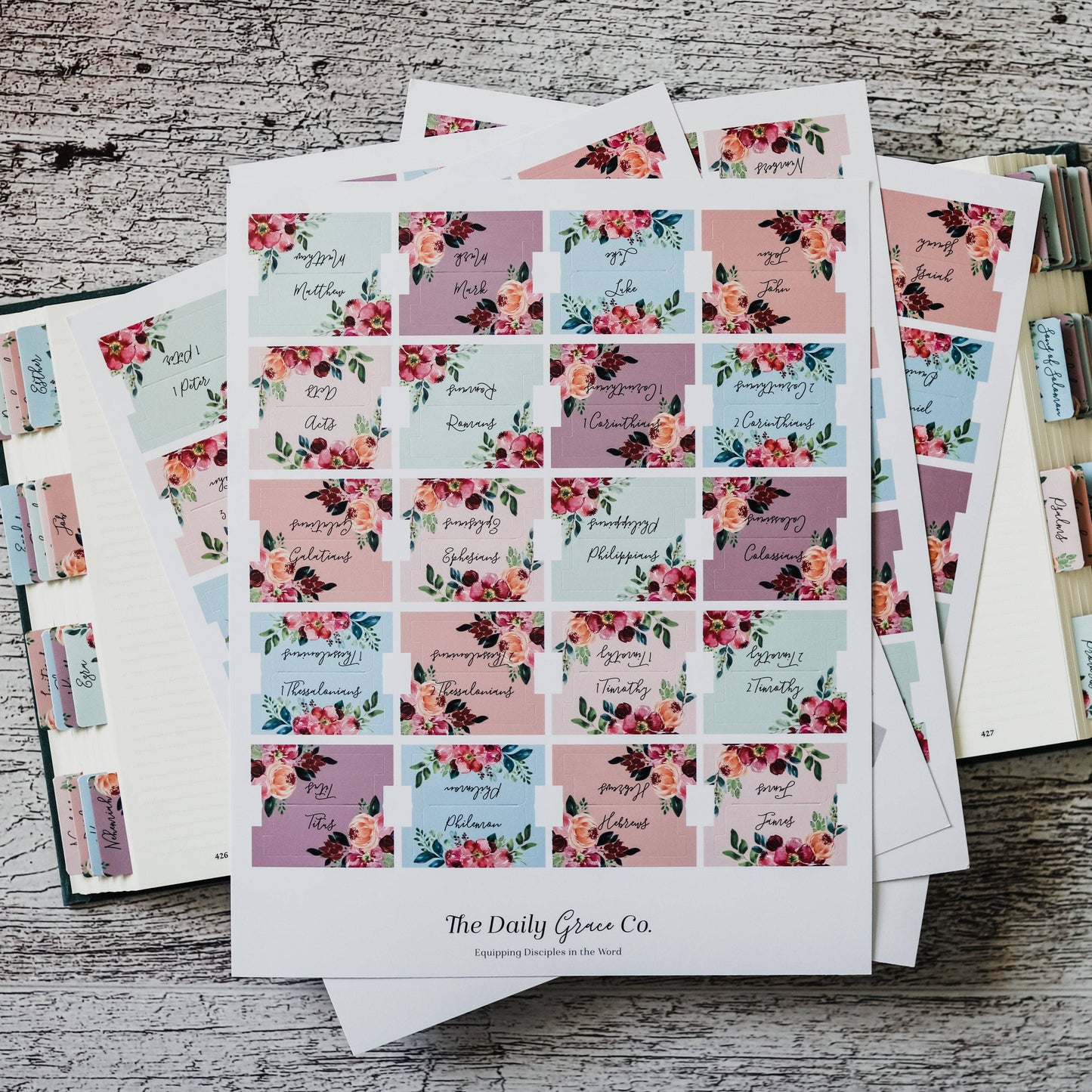 The Daily Grace Co - Floral Bible Tabs