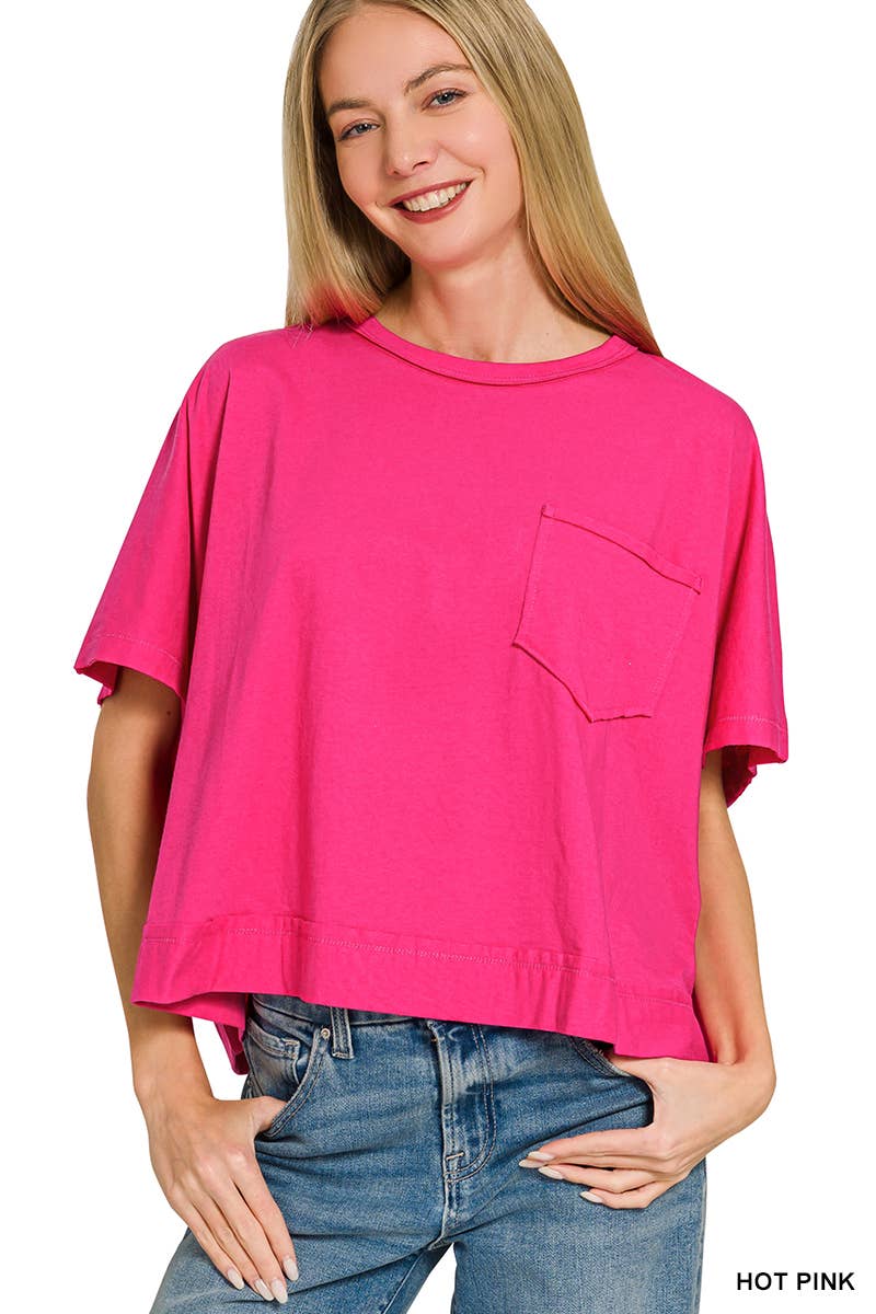 Exposed Seam Boxy Top