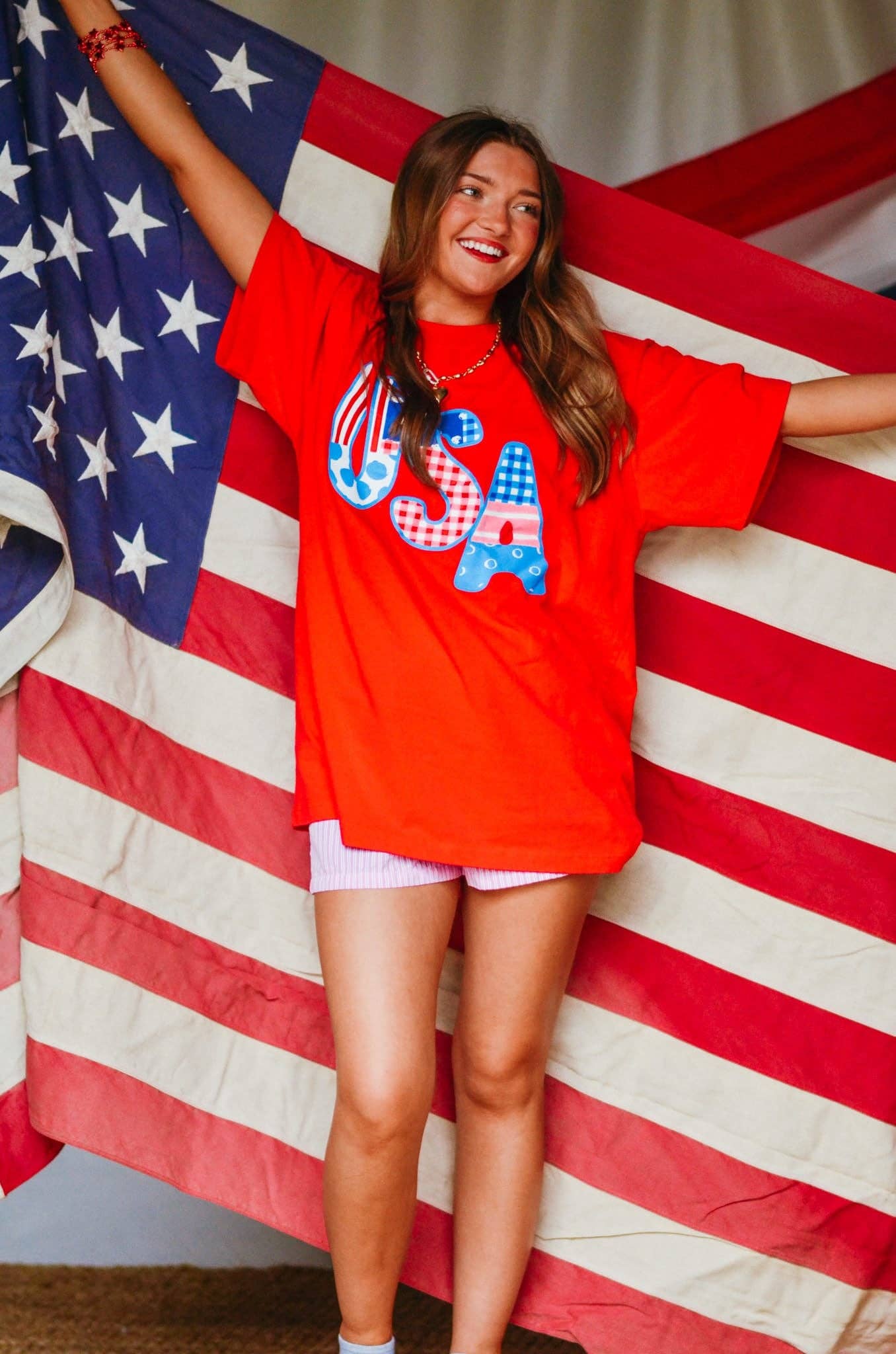 USA Patch Print Tee