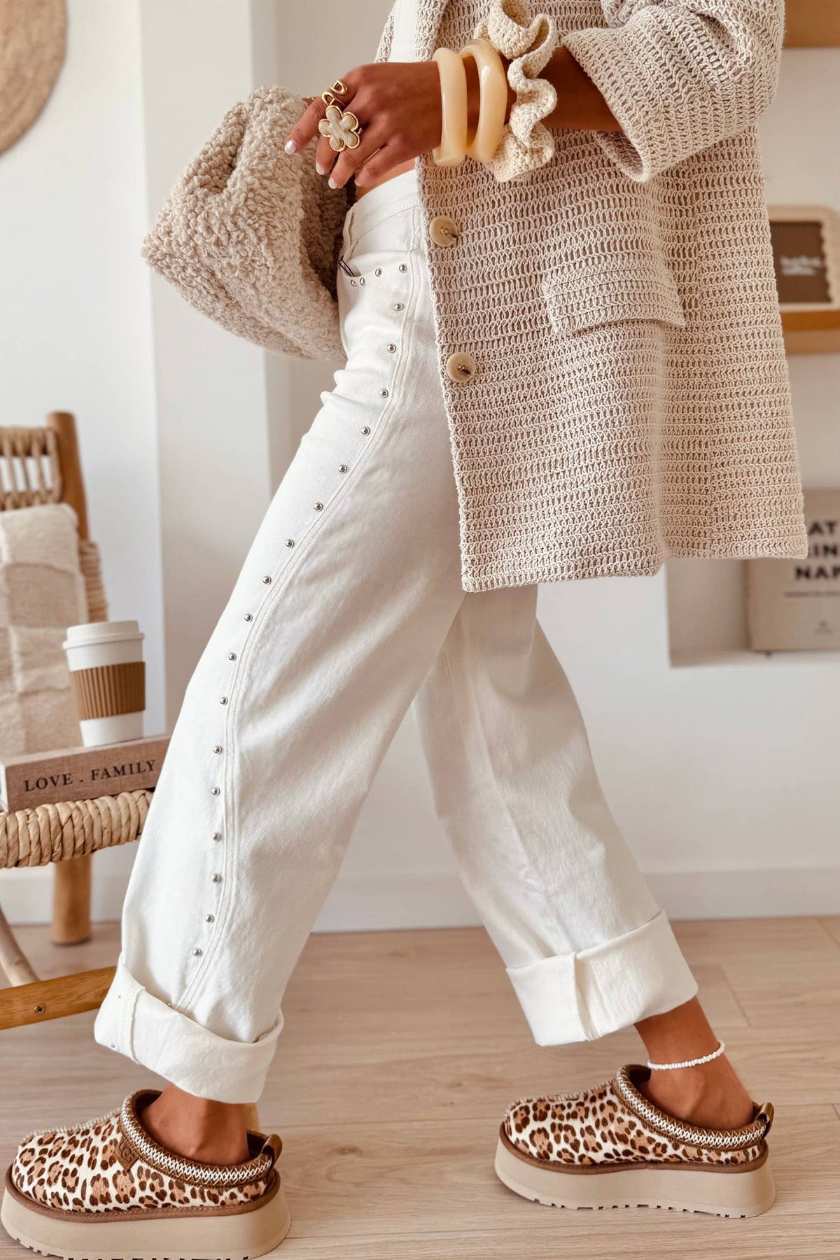Rivet Detail Jeans