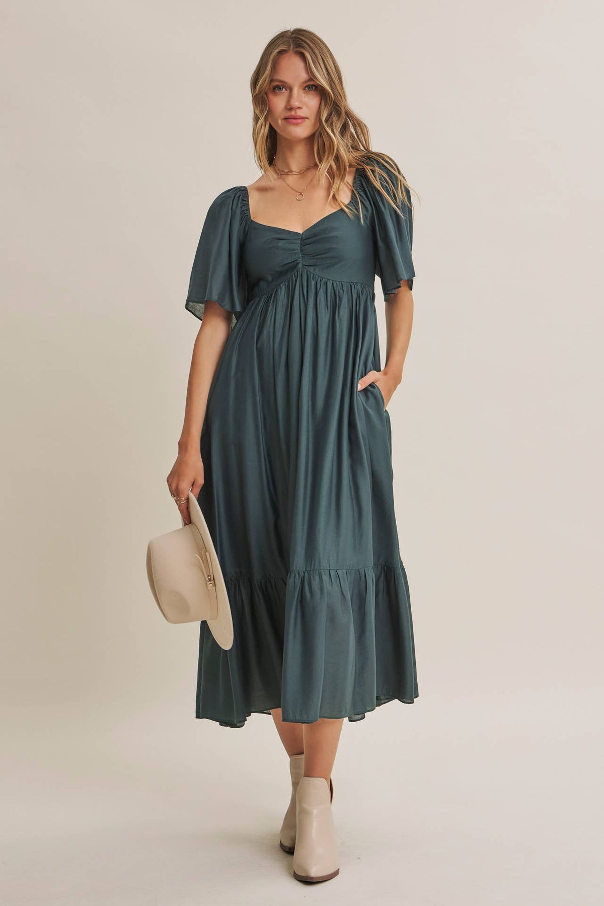 WILLOW SWEETHEART MIDI DRESS