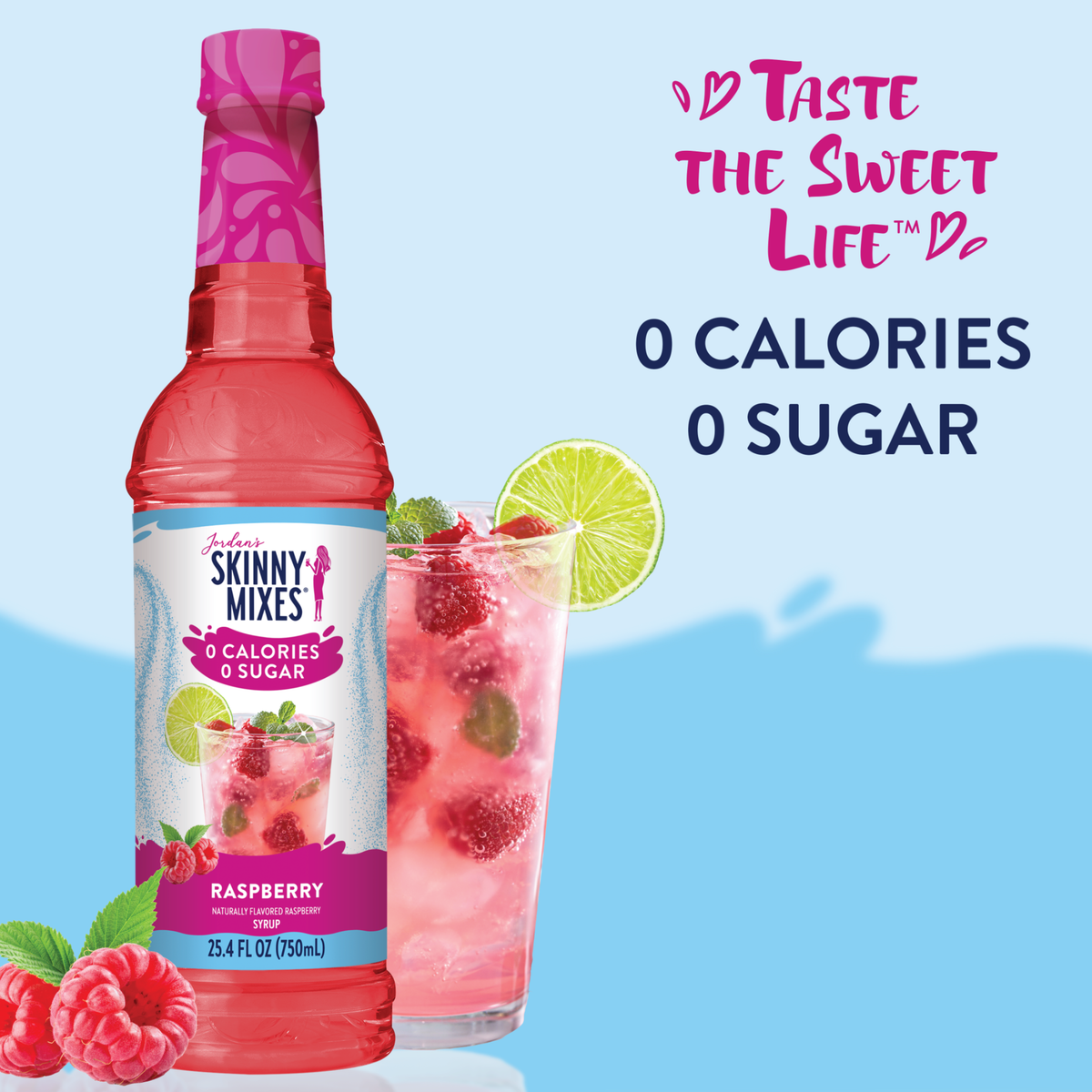 Sugar Free Raspberry Syrup - Jordan's Skinny Mixes