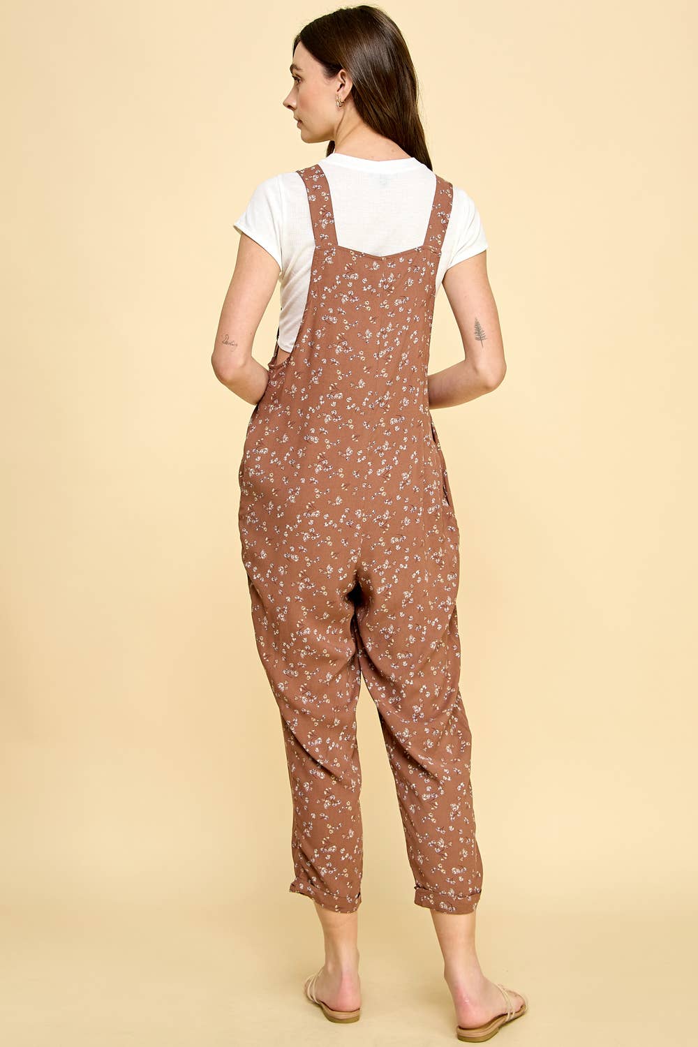 TIE SHOULDER OVERALL & TEE SET
