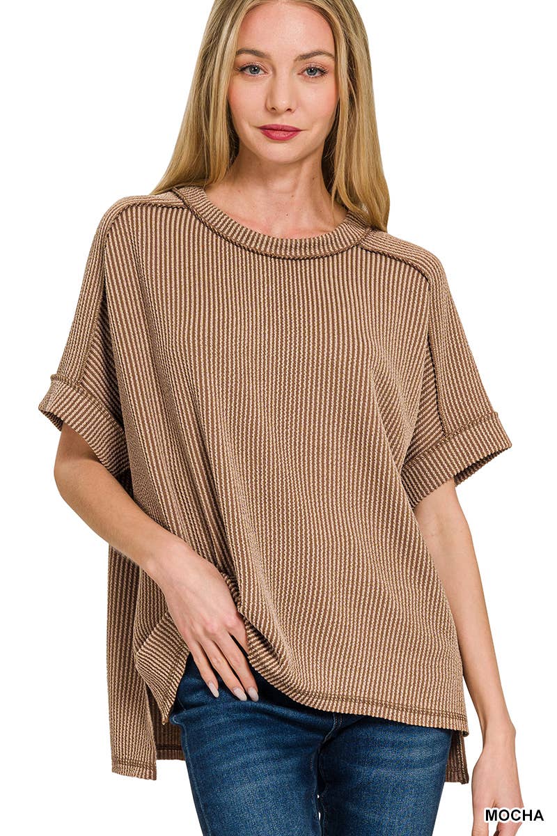 Corded Rib Short Top