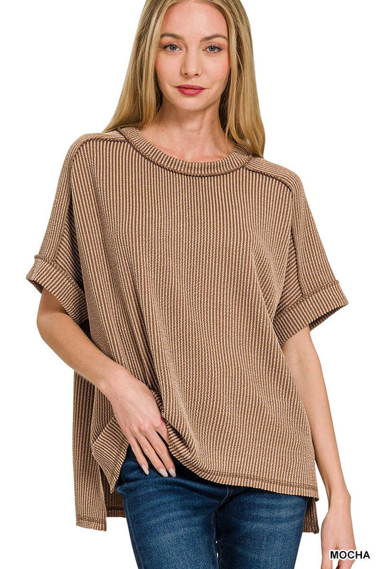 Corded Rib Short Top