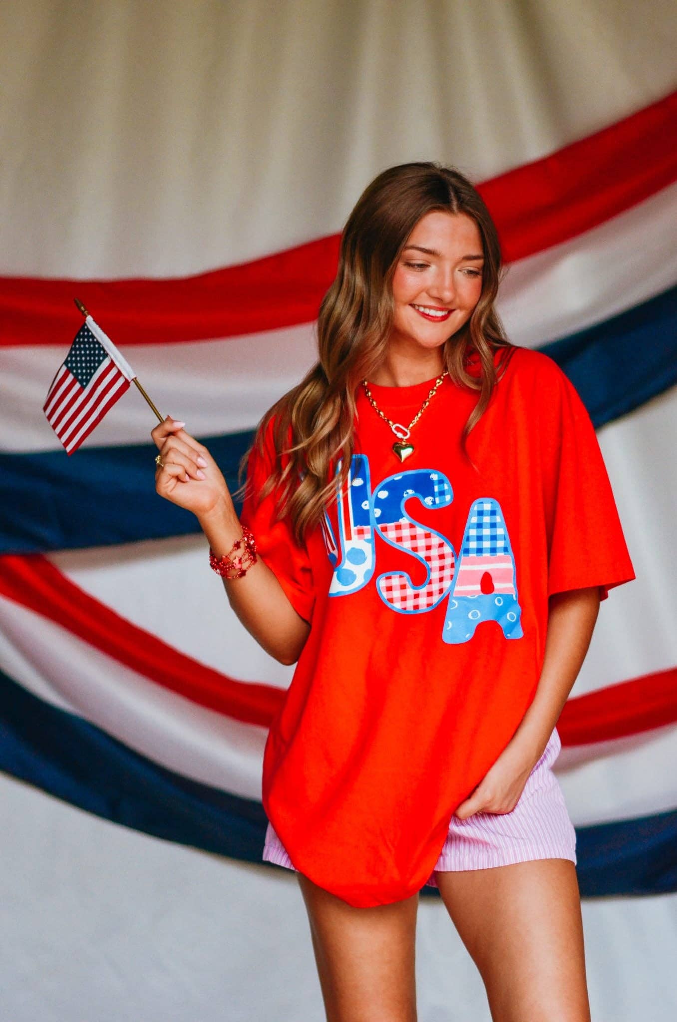 USA Patch Print Tee