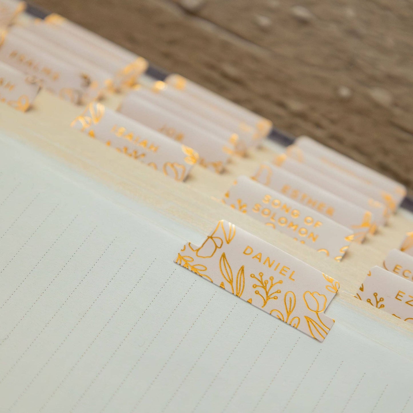 The Daily Grace Co - Gold Foil Bible Tabs - Carnation