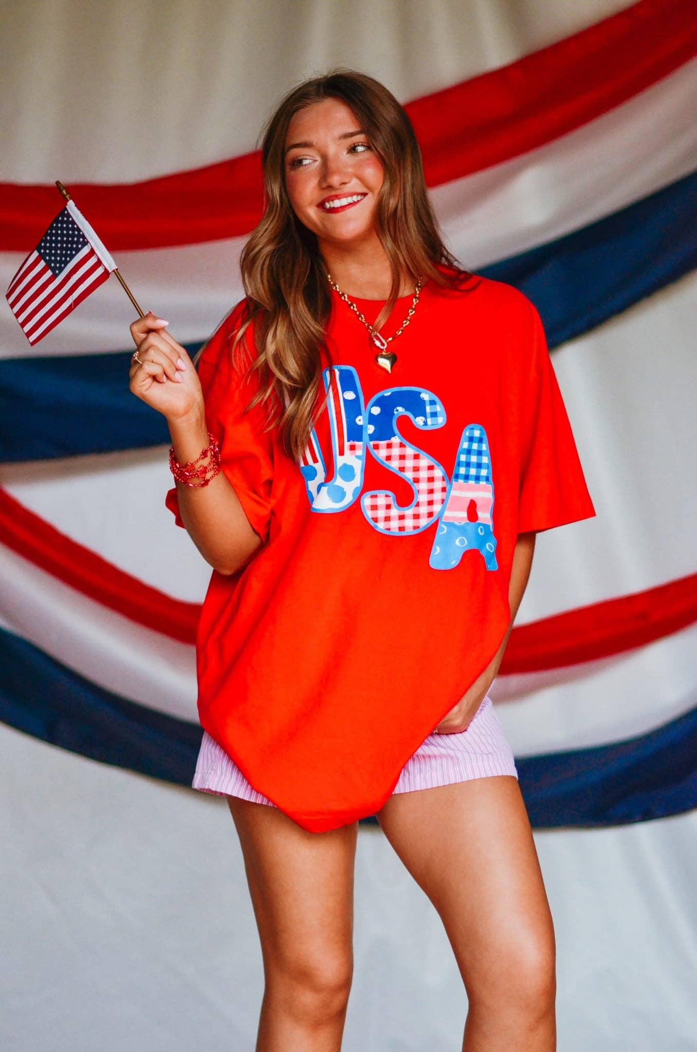USA Patch Print Tee