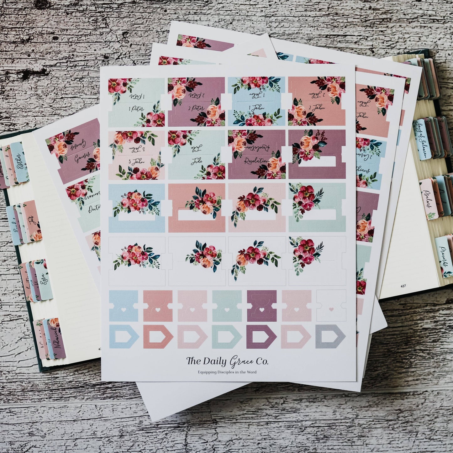 The Daily Grace Co - Floral Bible Tabs