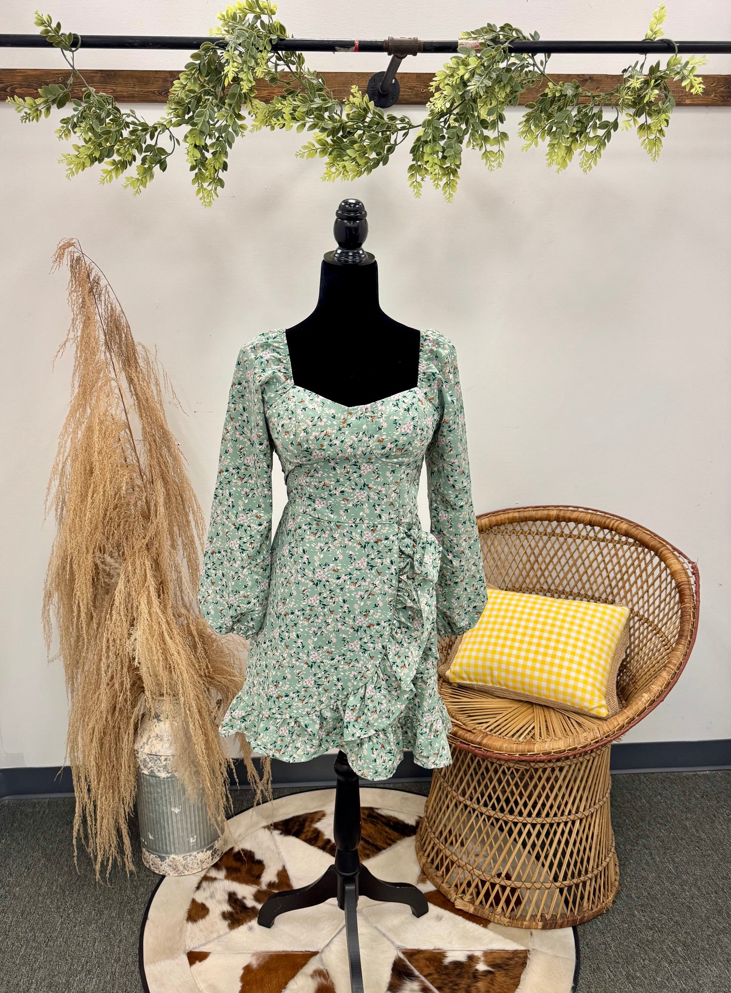 WILDFLOWER CORSET WRAP DRESS