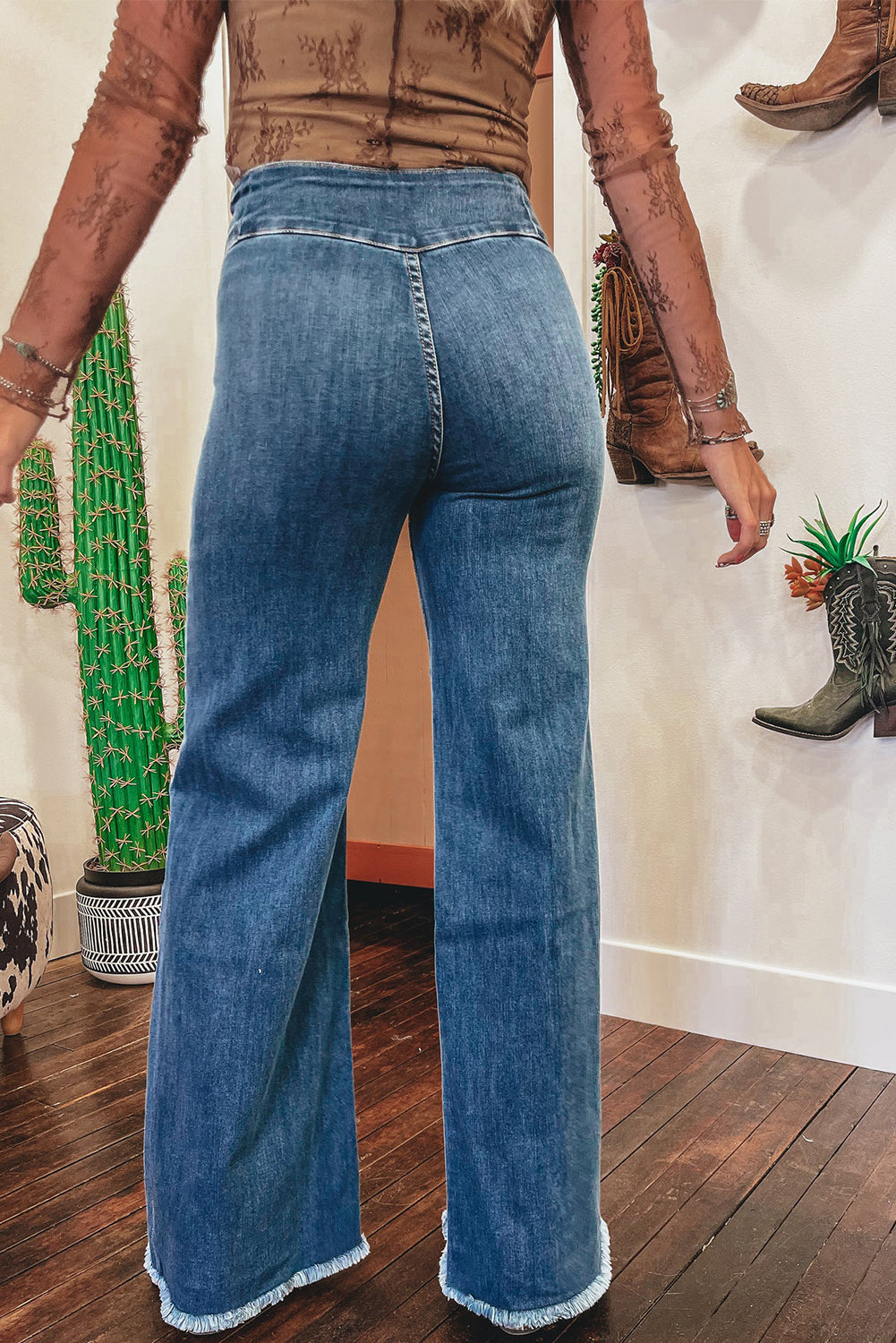 KAYLEE RAW HEM JEANS