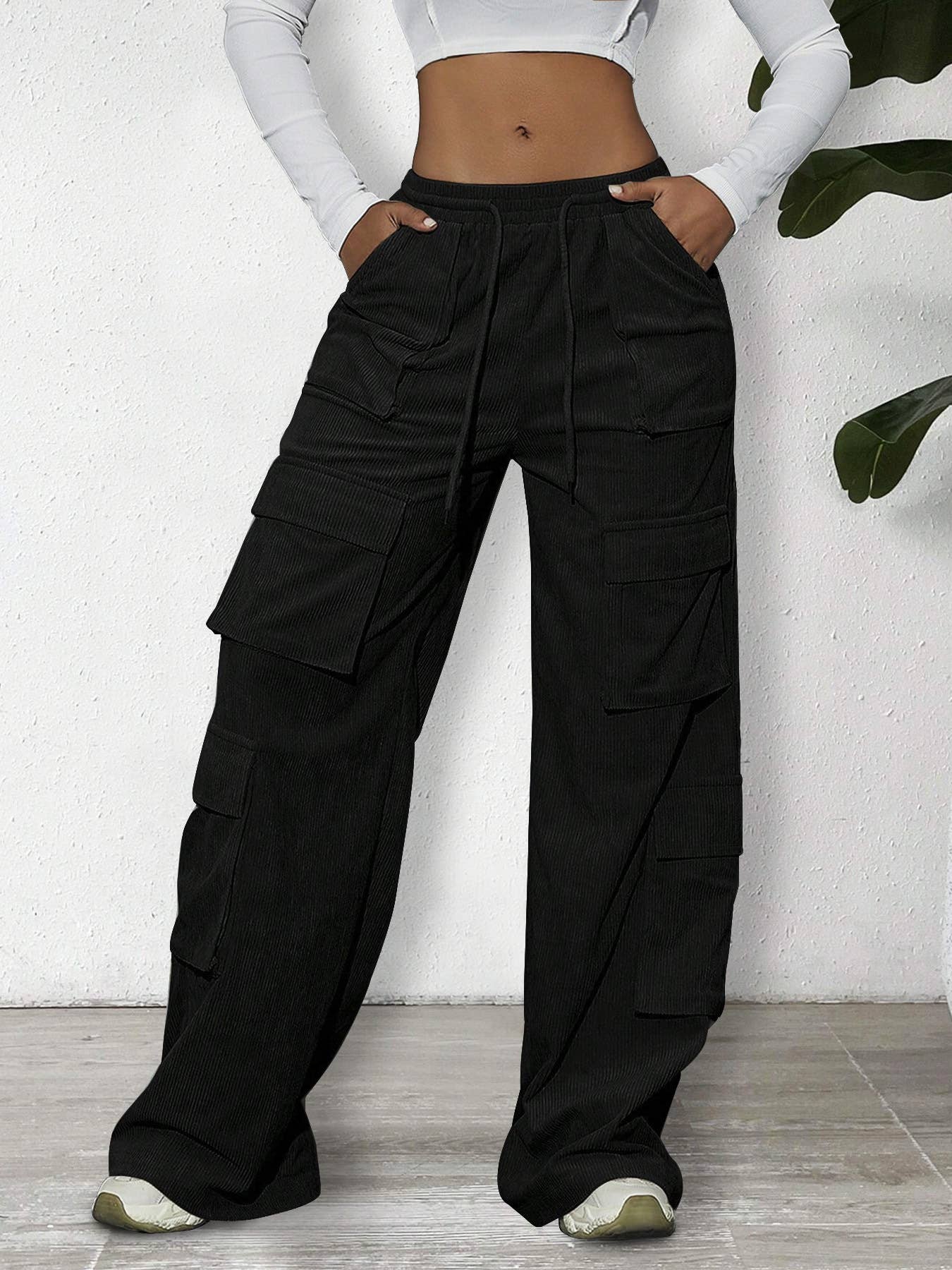 Corduroy pants: HazeBlue/S