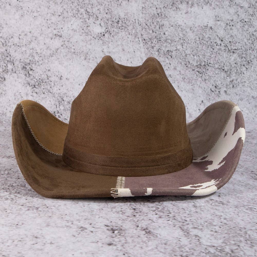 Cow Block Cowboy Hat