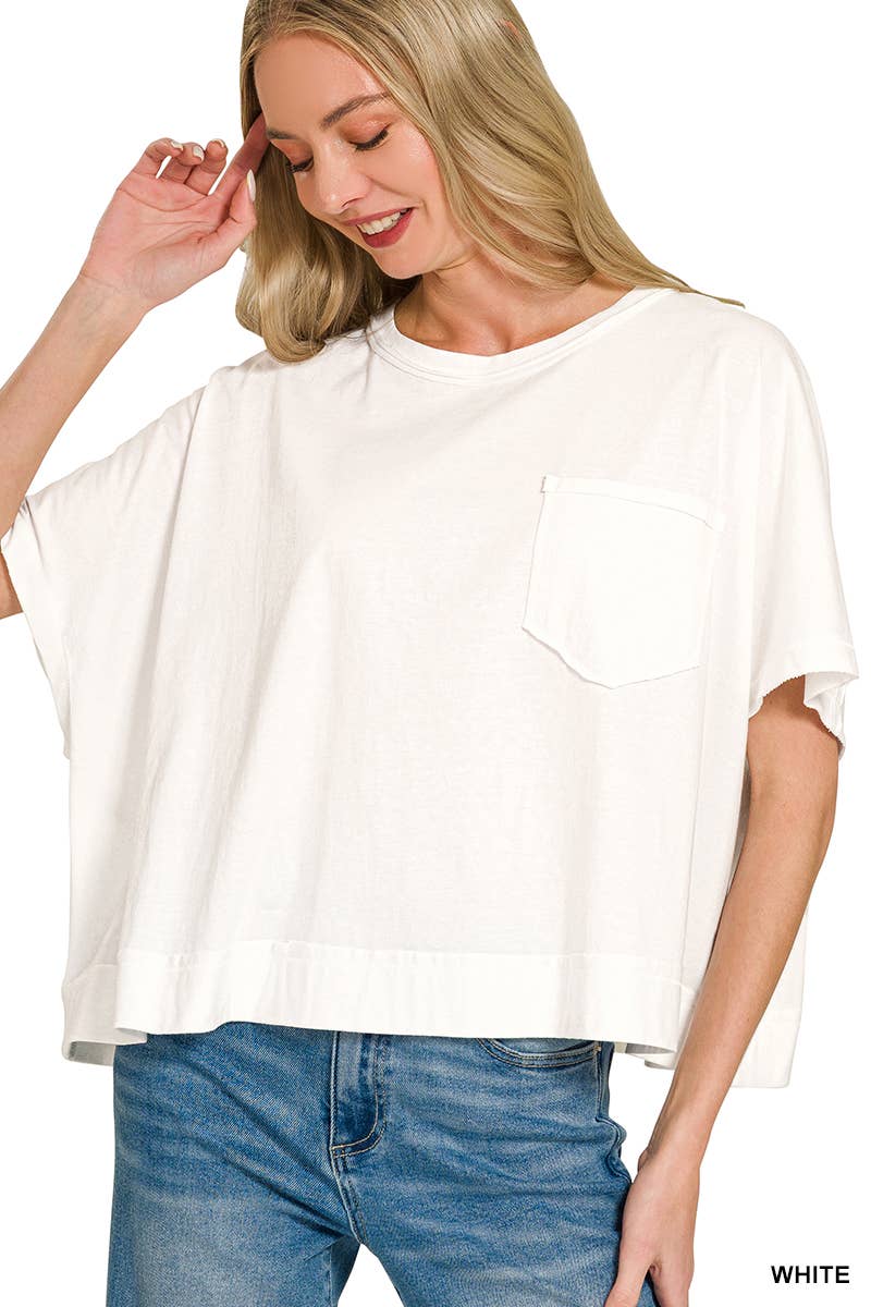 Exposed Seam Boxy Top