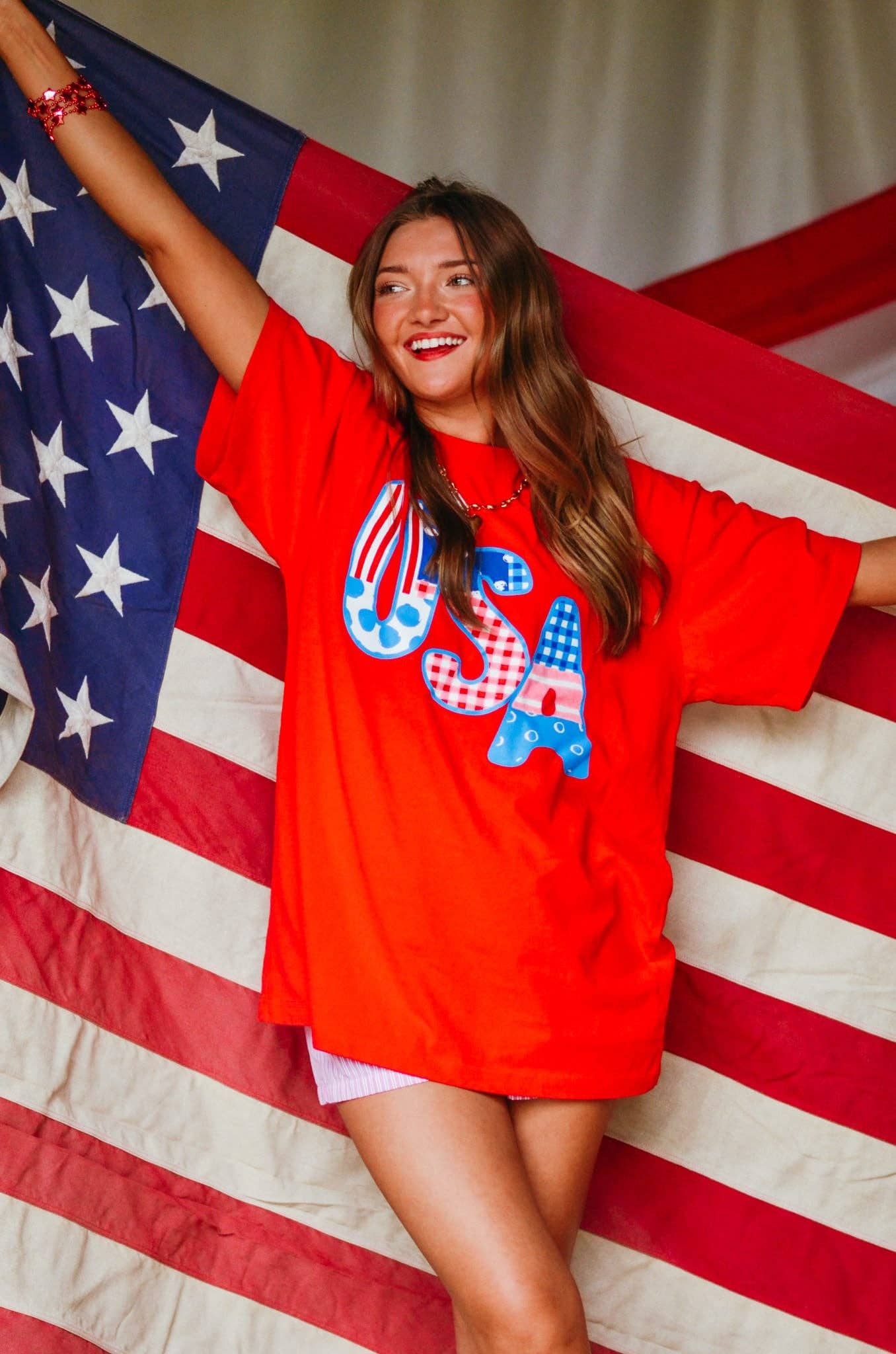 USA Patch Print Tee