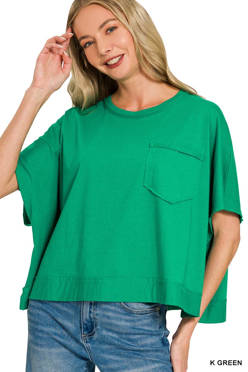 Exposed Seam Boxy Top