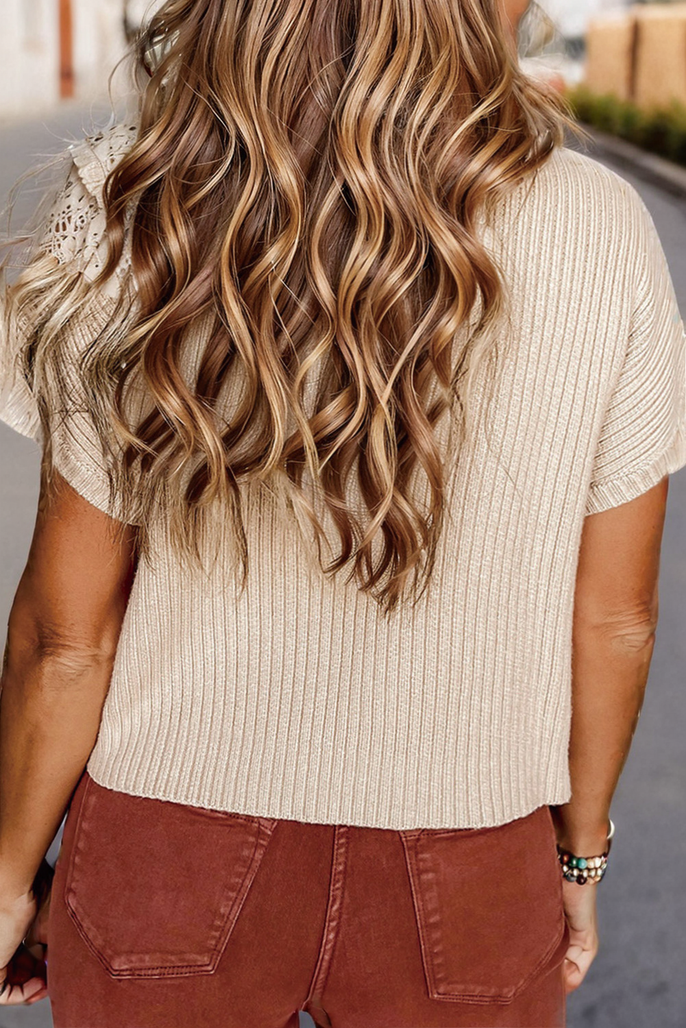 Patch Pocket Ribbed Sweater