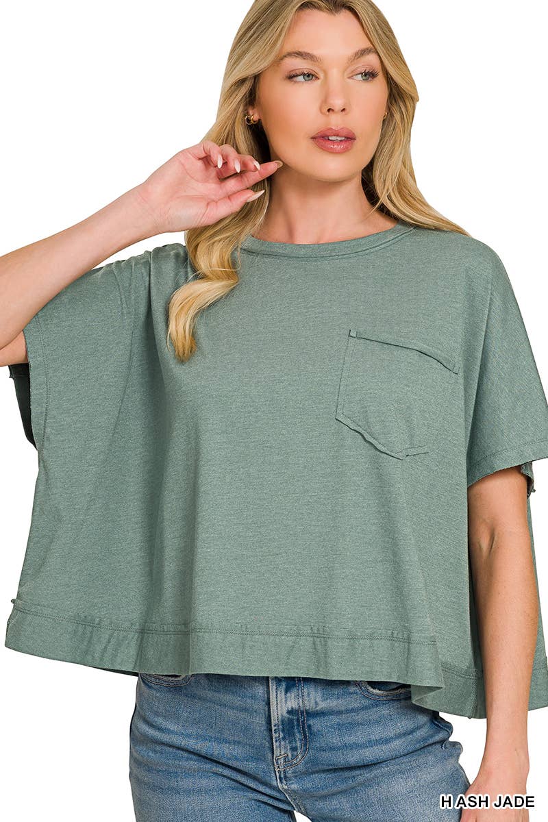 Exposed Seam Boxy Top