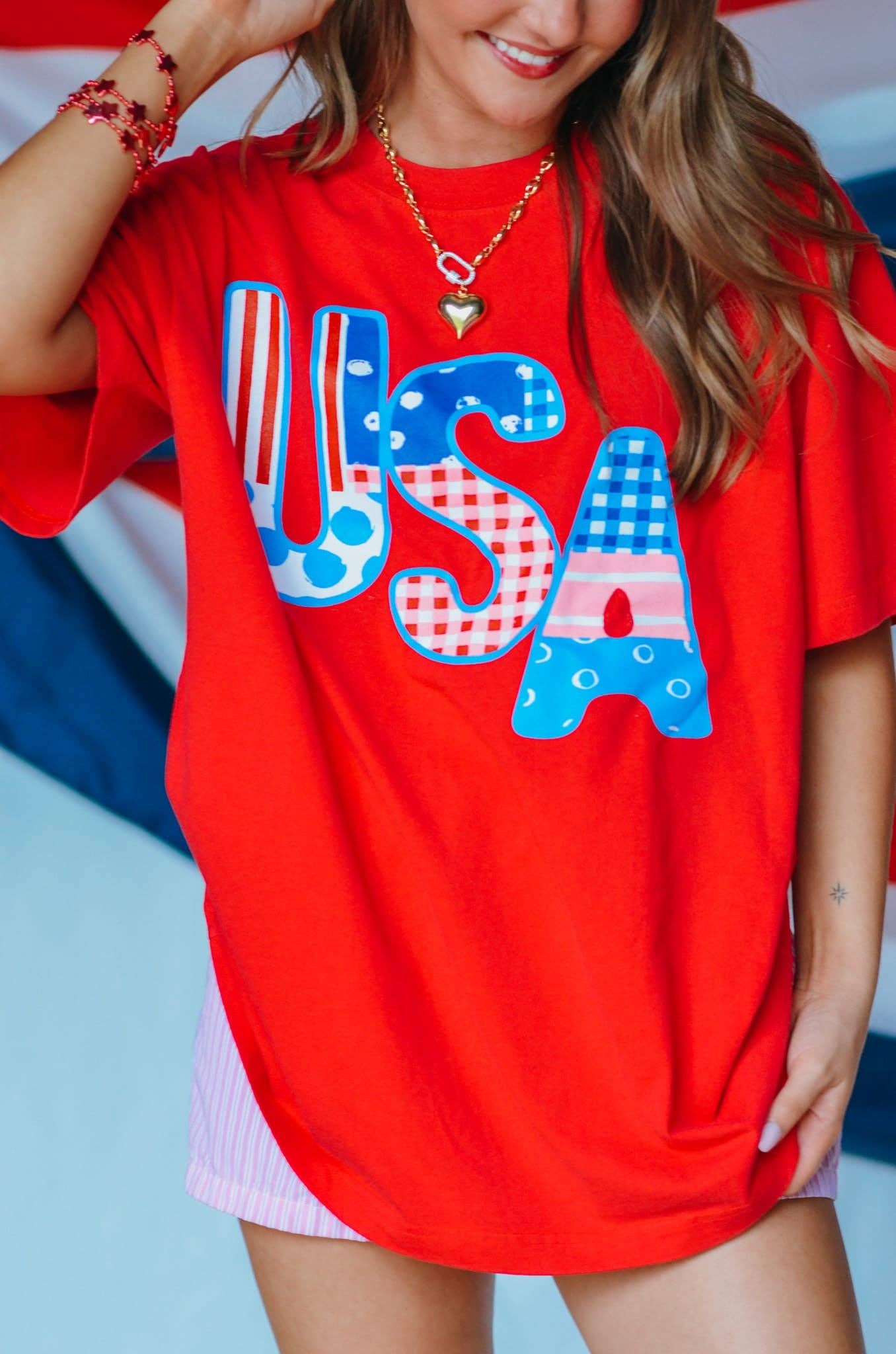 USA Patch Print Tee