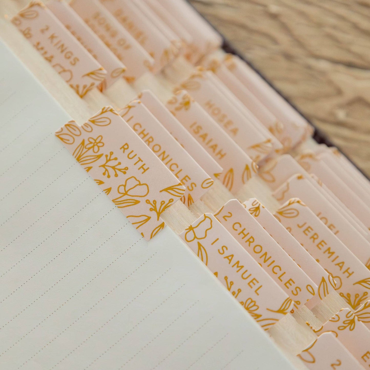 The Daily Grace Co - Gold Foil Bible Tabs - Carnation