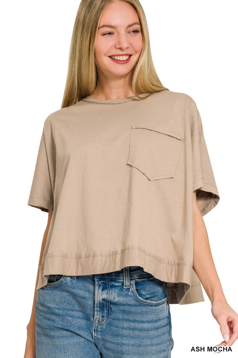 Exposed Seam Boxy Top