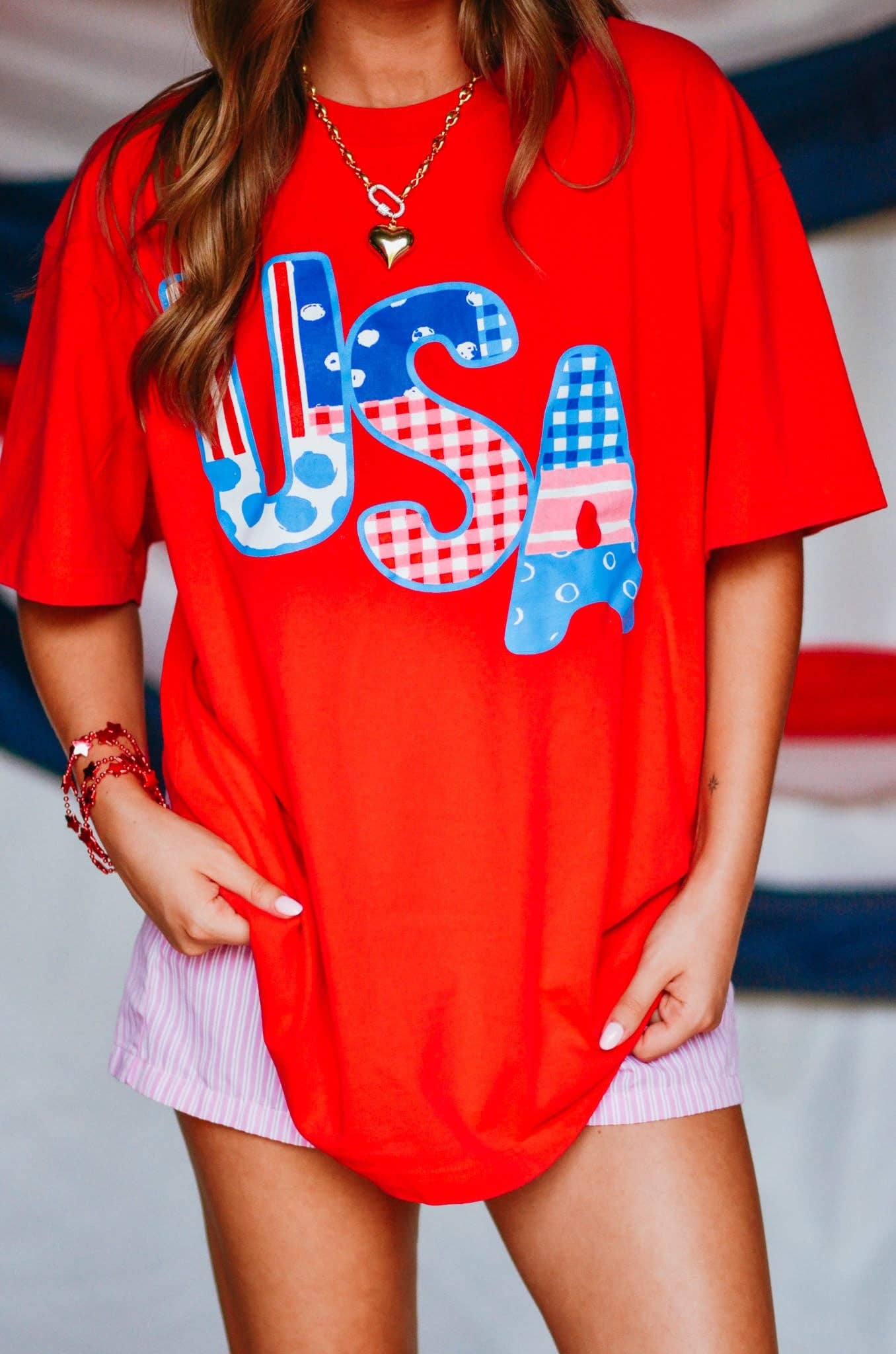 USA Patch Print Tee