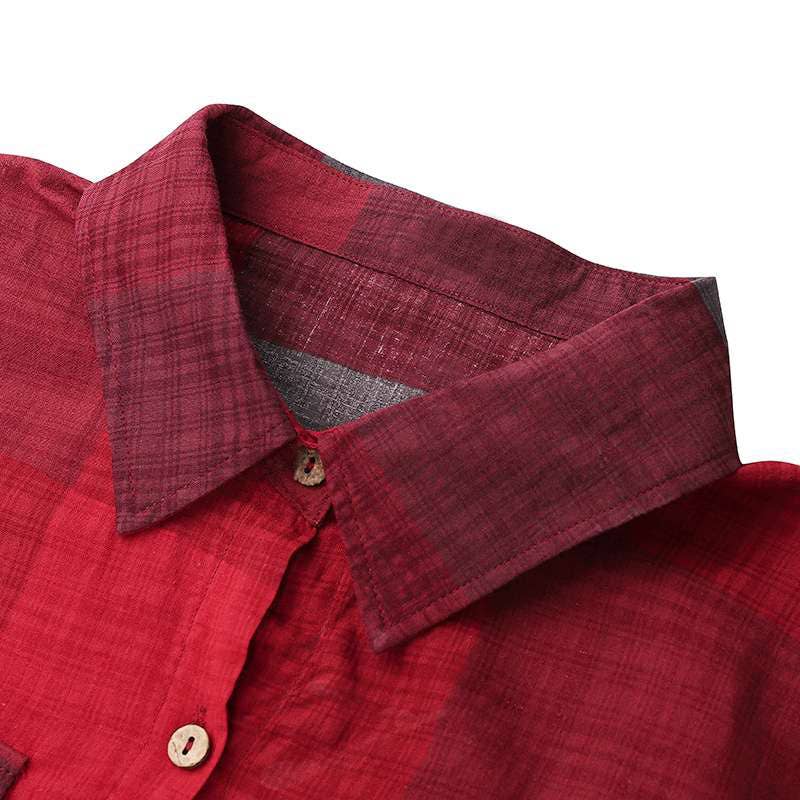 Plaid Long Dress / M