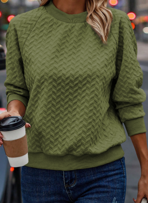 Textured Sweatshirt: S