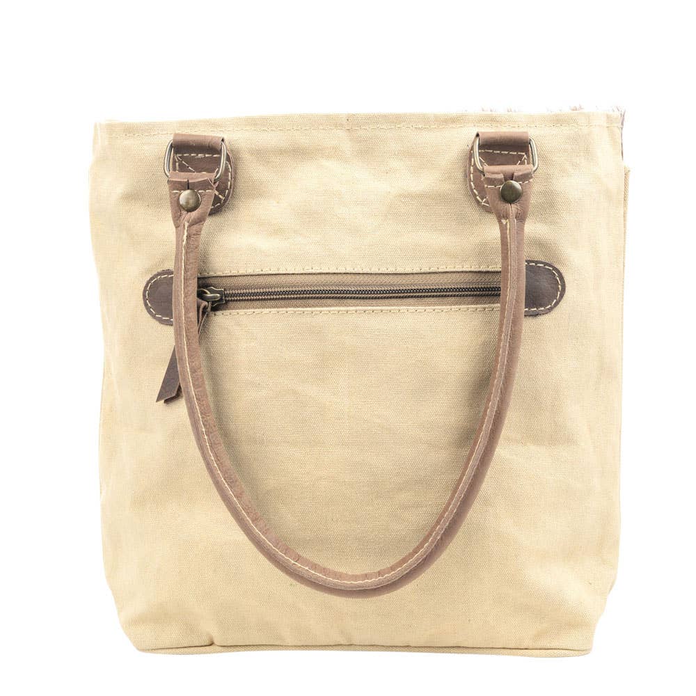Clea Ray Canvas Bags & Clothing - Star With Cowhide Canvas Tote
