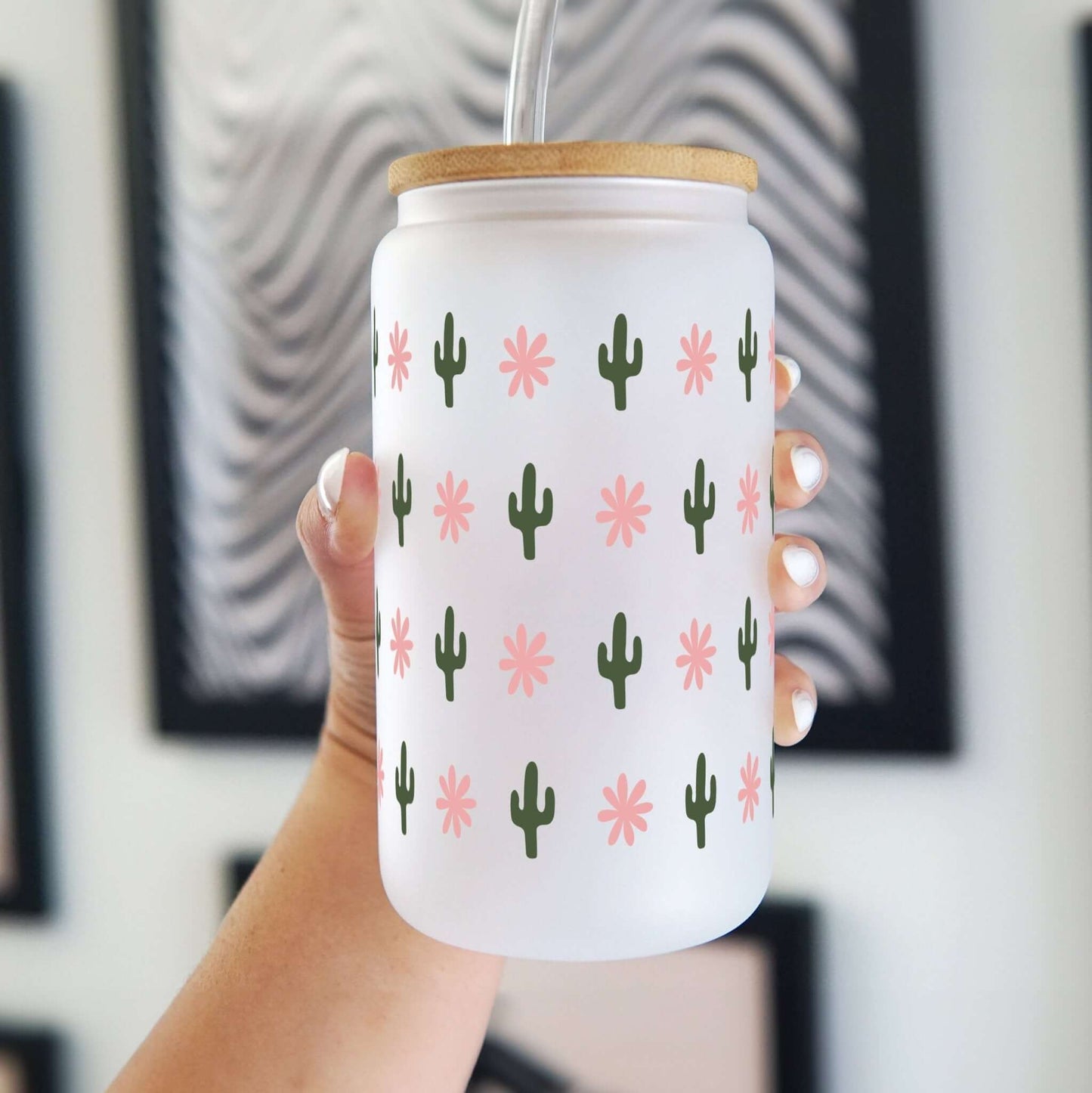 Western Mini Cacti 16oz Sip-Sip Hooray!